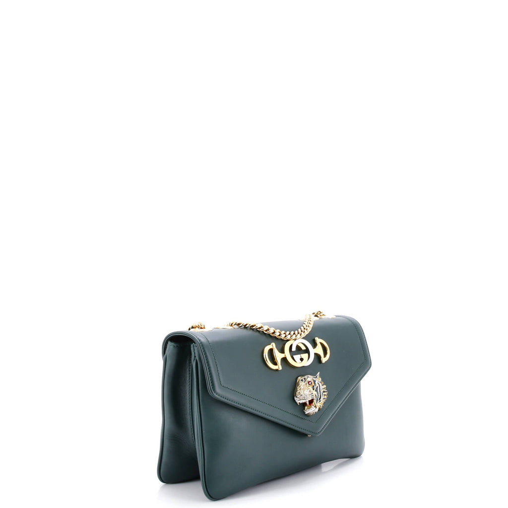 Rajah Chain Shoulder Bag Leather Small
