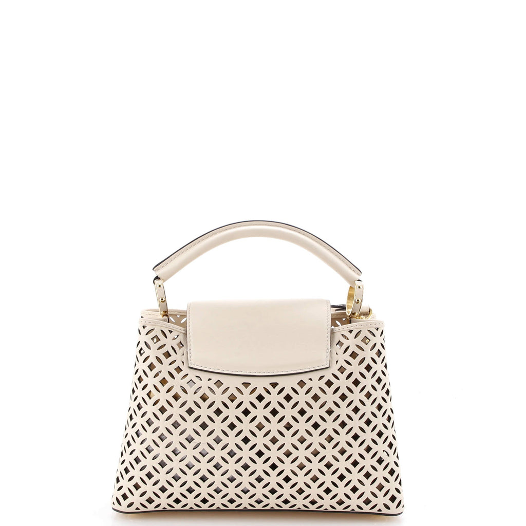 Capucines Bag Monogram Flower Laser Cut Leather BB