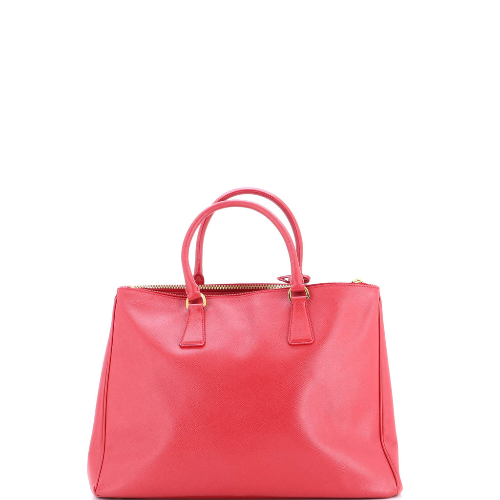 Double Zip Lux Tote Saffiano Leather Large