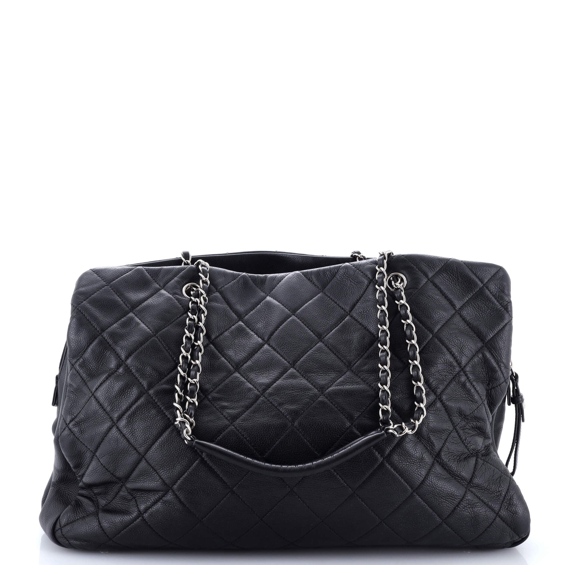Timeless Classic Shopping Tote Quilted Caviar XL