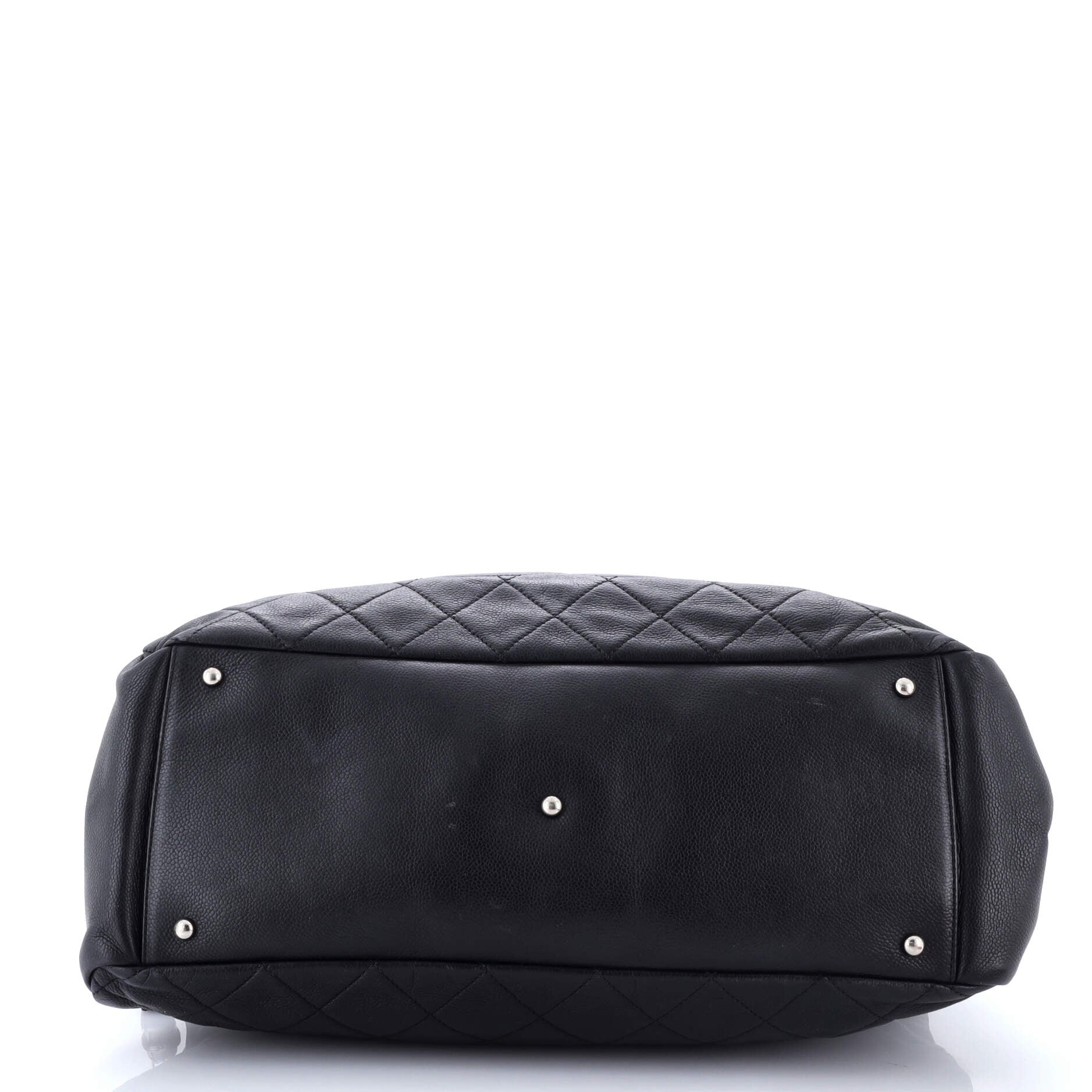 Timeless Classic Shopping Tote Quilted Caviar XL
