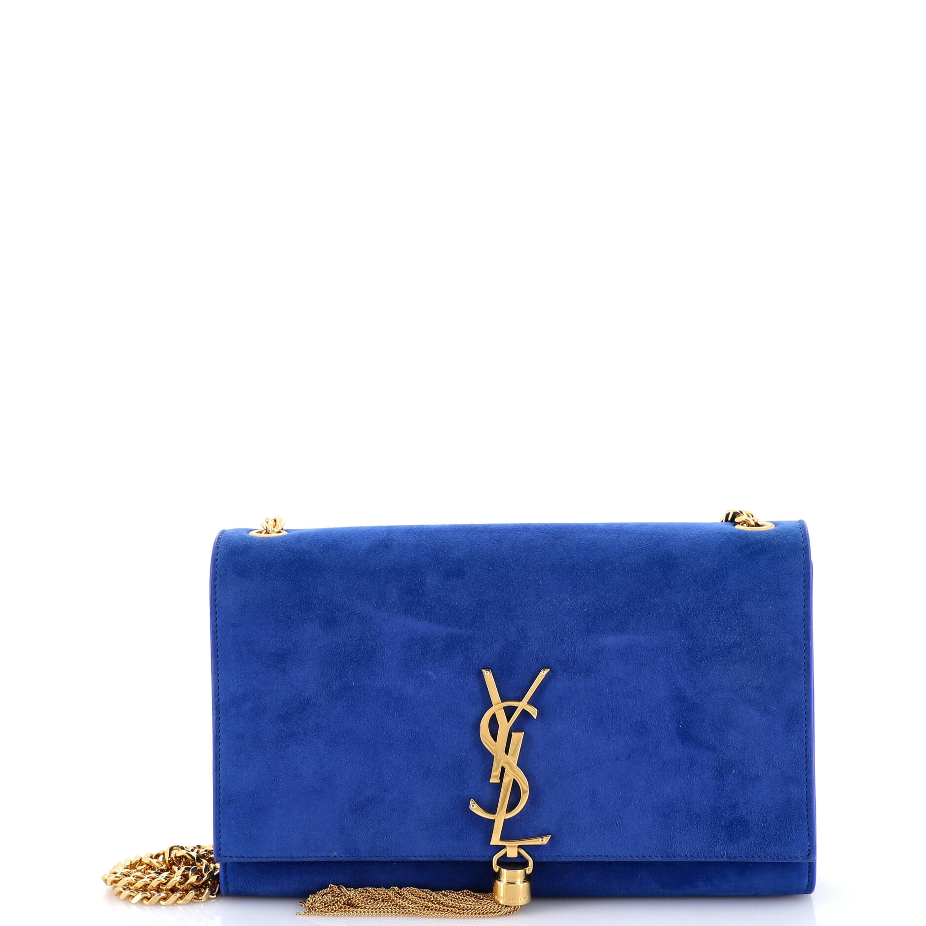 Classic Monogram Tassel Crossbody Bag Suede Medium