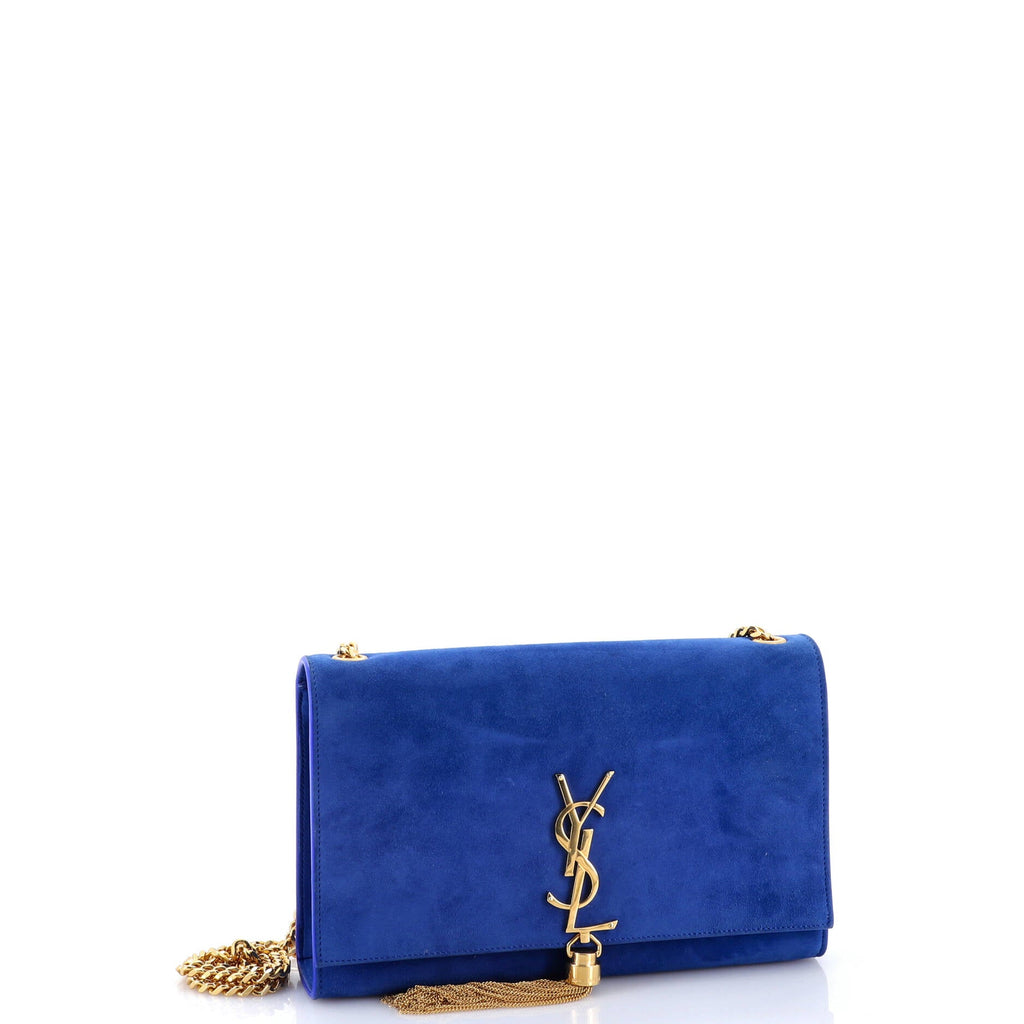 Classic Monogram Tassel Crossbody Bag Suede Medium