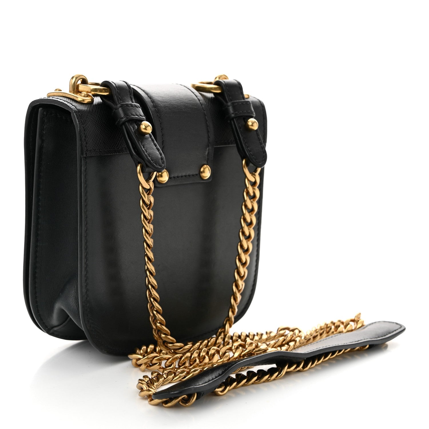 City Calf Saffiano Cahier Crossbody Bag Green
