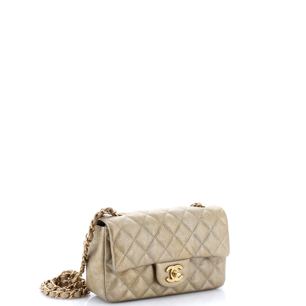 Classic Single Flap Bag Quilted Caviar Mini