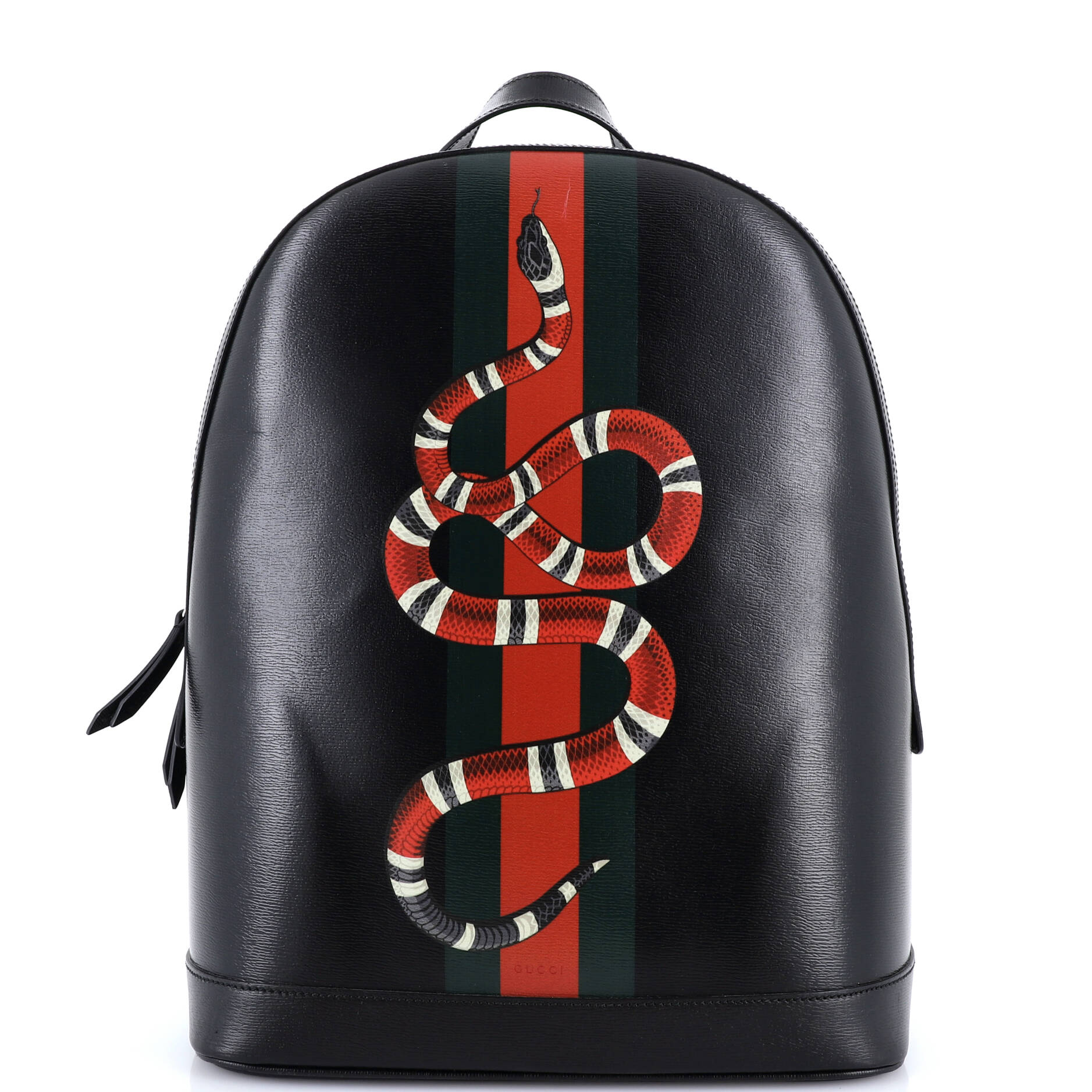 Kingsnake Web Backpack Printed Leather