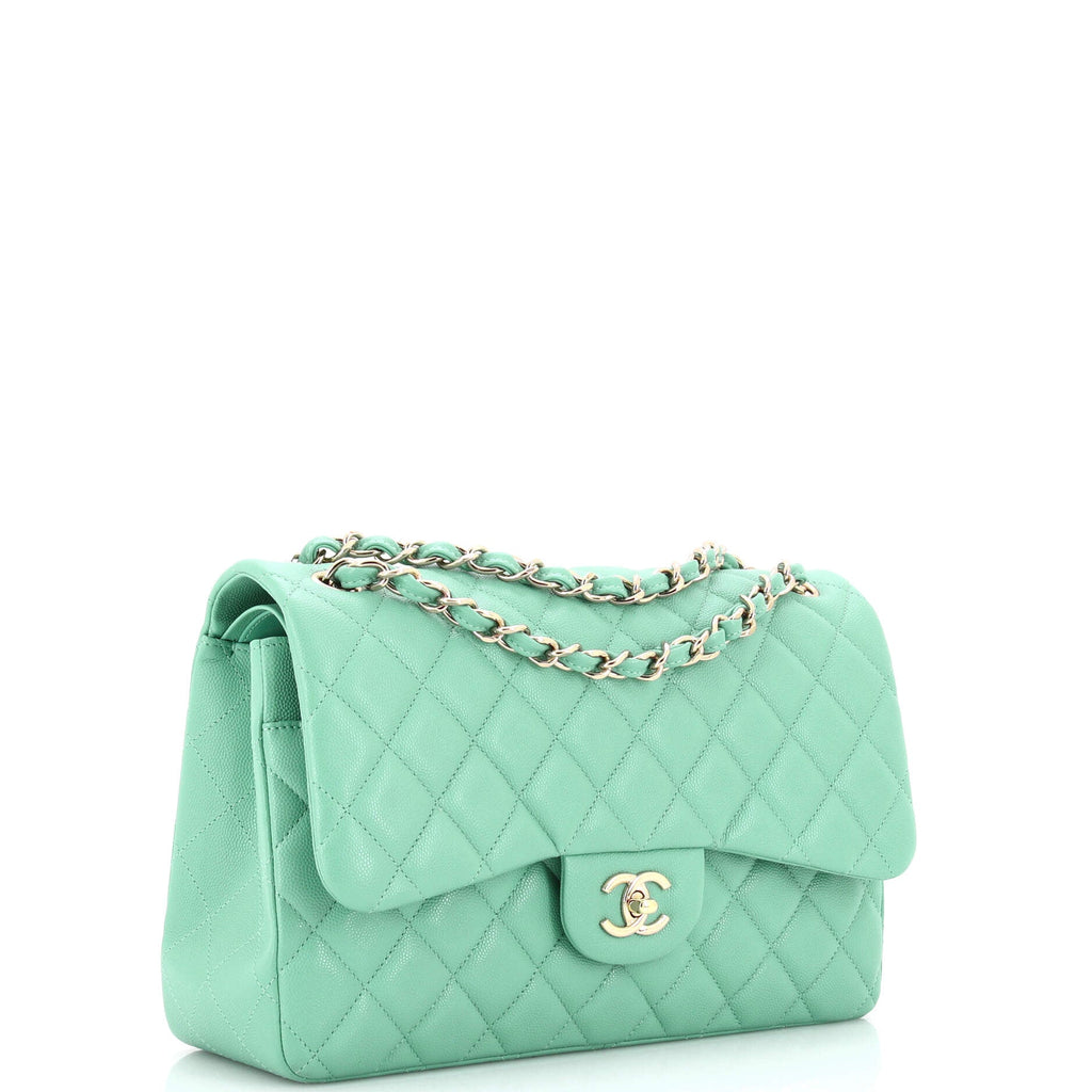 Classic Double Flap Bag Quilted Caviar Jumbo