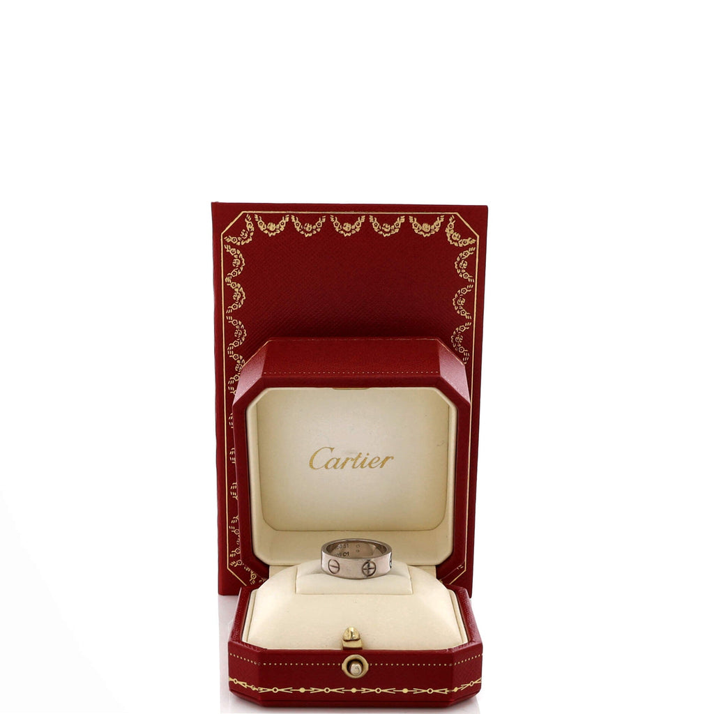 Love Band Ring 18K White Gold
