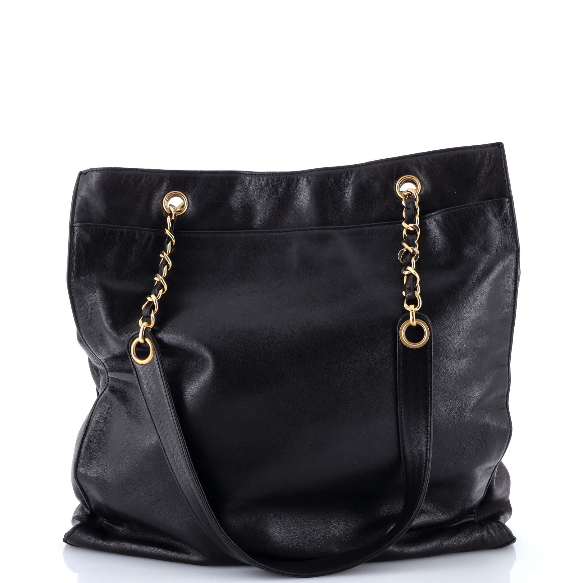 Vintage Timeless Chain Shoulder Bag Lambskin Medium