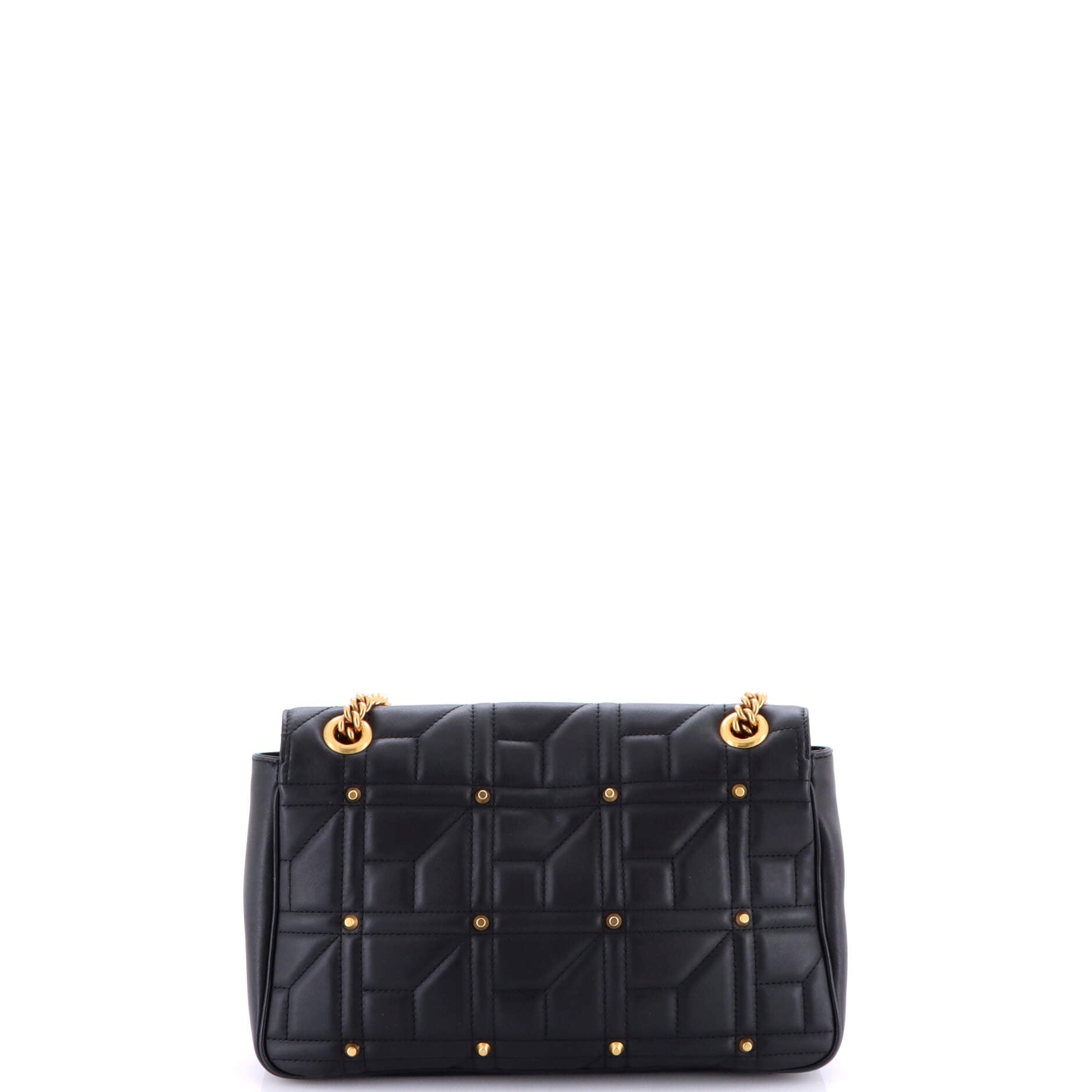GG Marmont Flap Bag Studded Matelasse Leather Medium