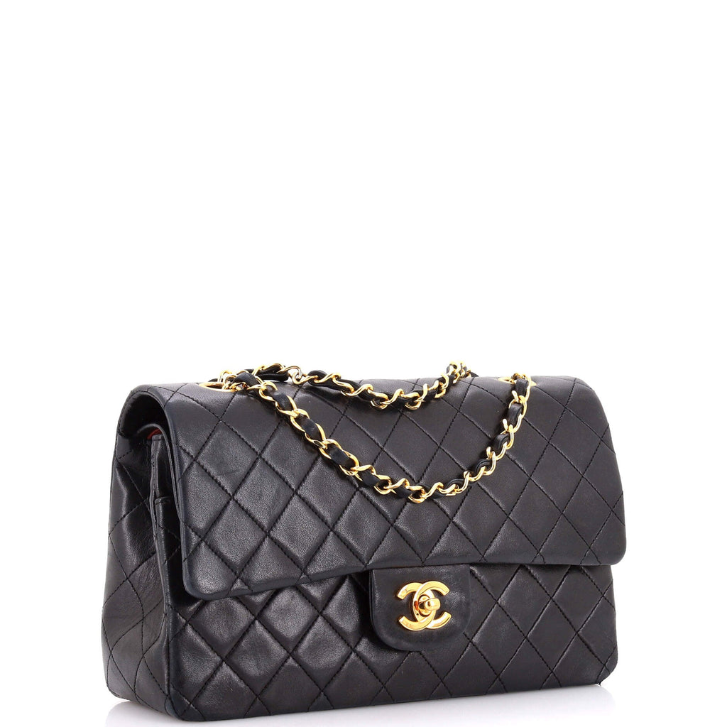 Vintage Classic Double Flap Bag Quilted Lambskin Medium
