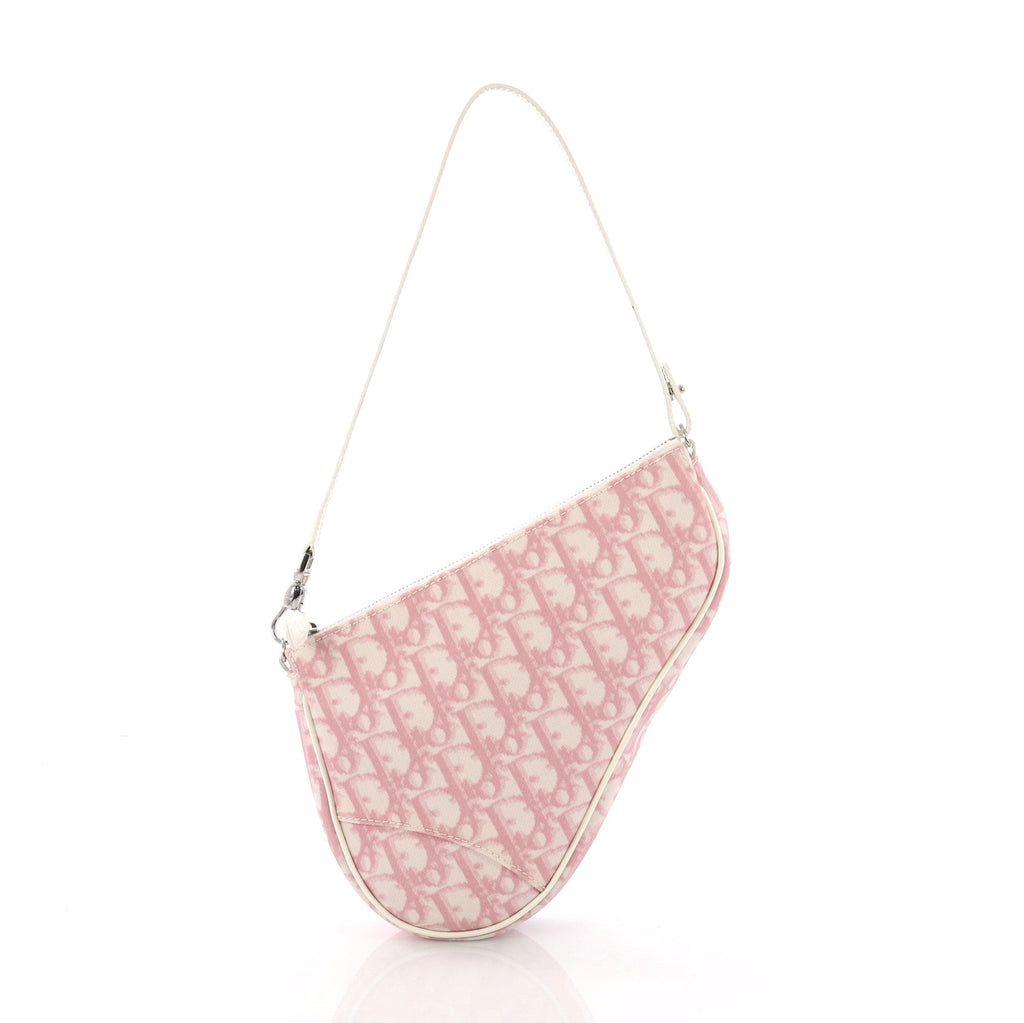 Vintage Saddle Bag Diorissimo Canvas Mini