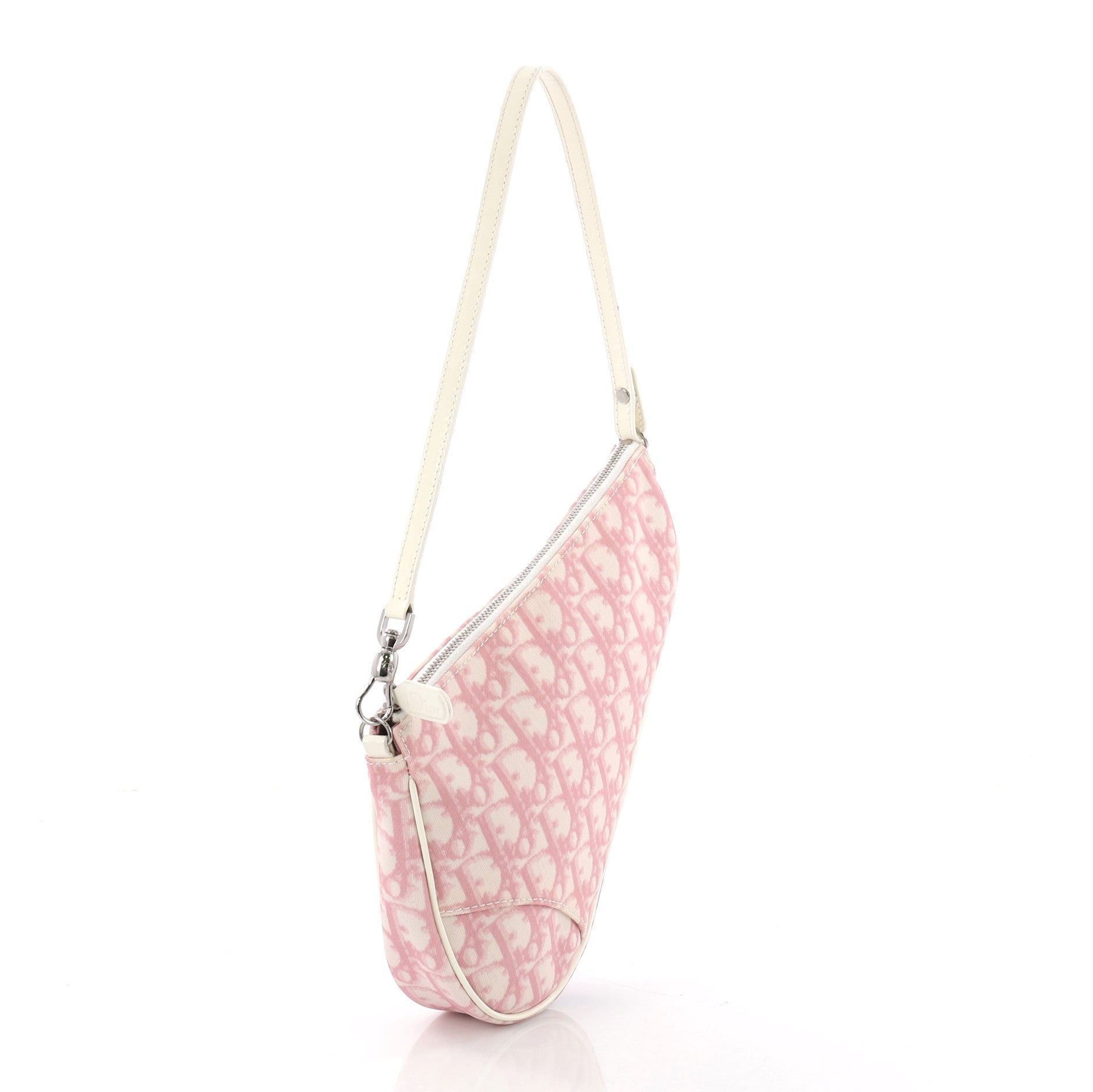 Vintage Saddle Bag Diorissimo Canvas Mini