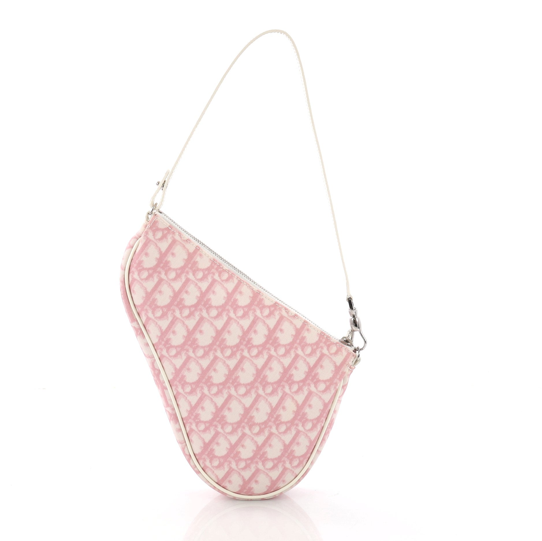 Vintage Saddle Bag Diorissimo Canvas Mini