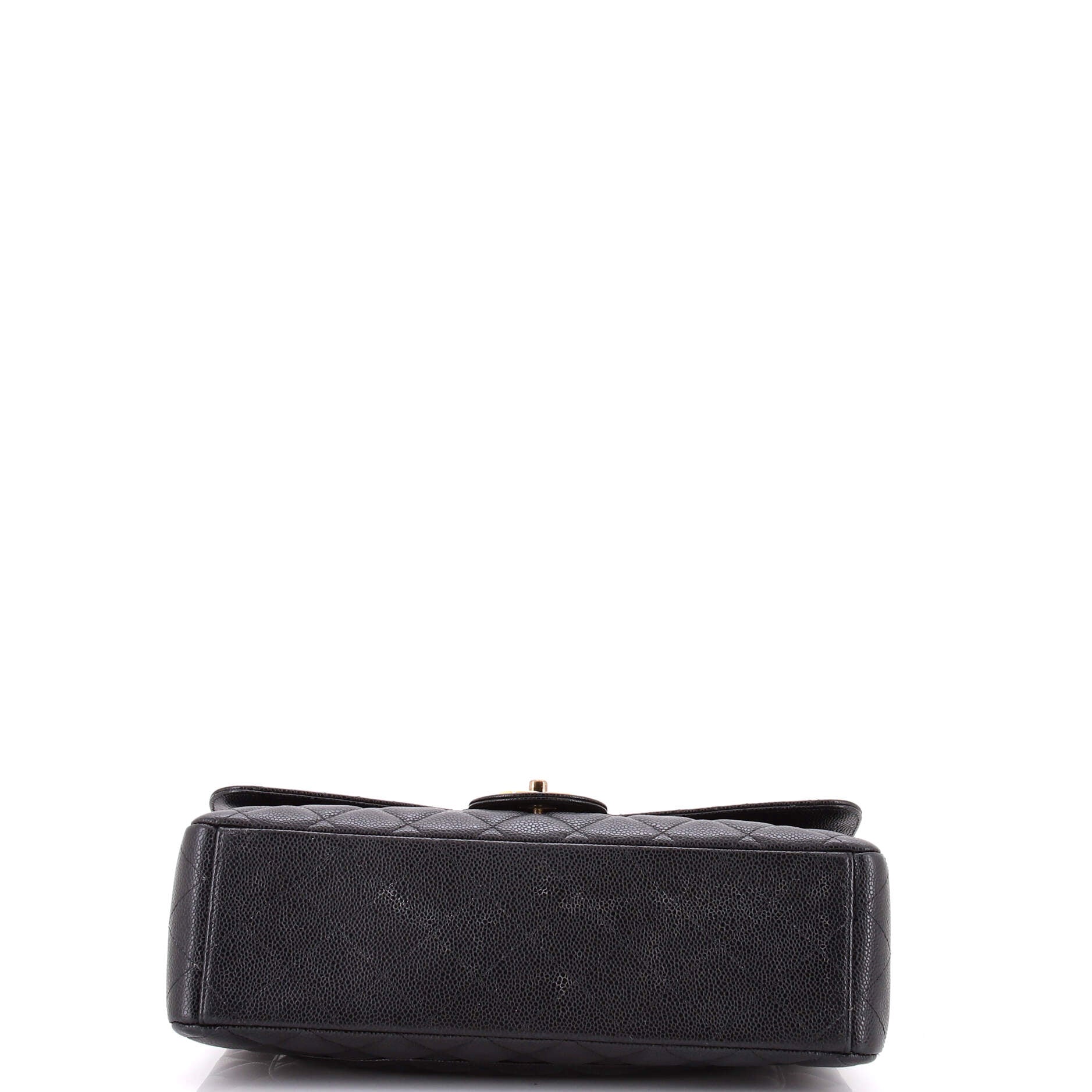 Classic Double Flap Bag Quilted Caviar Maxi