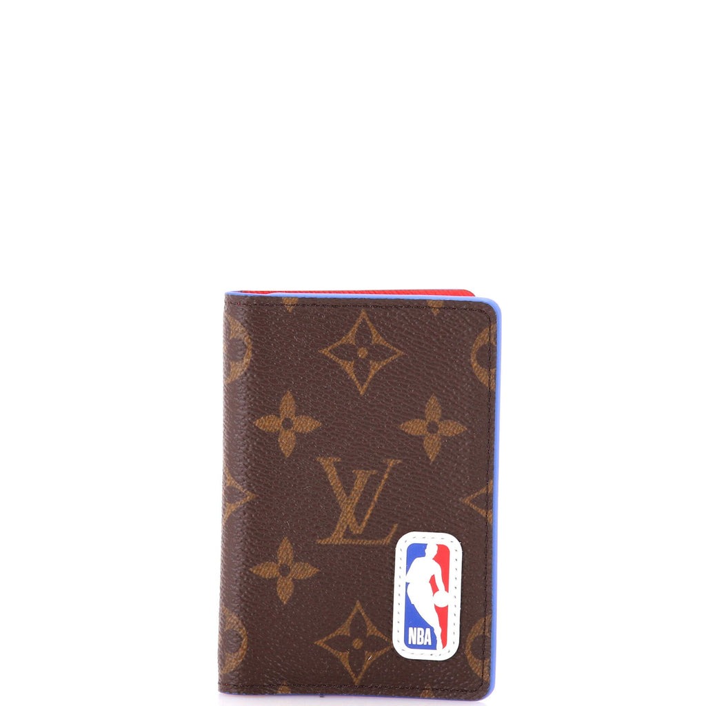 LV x NBA Pocket Organizer Monogram Canvas