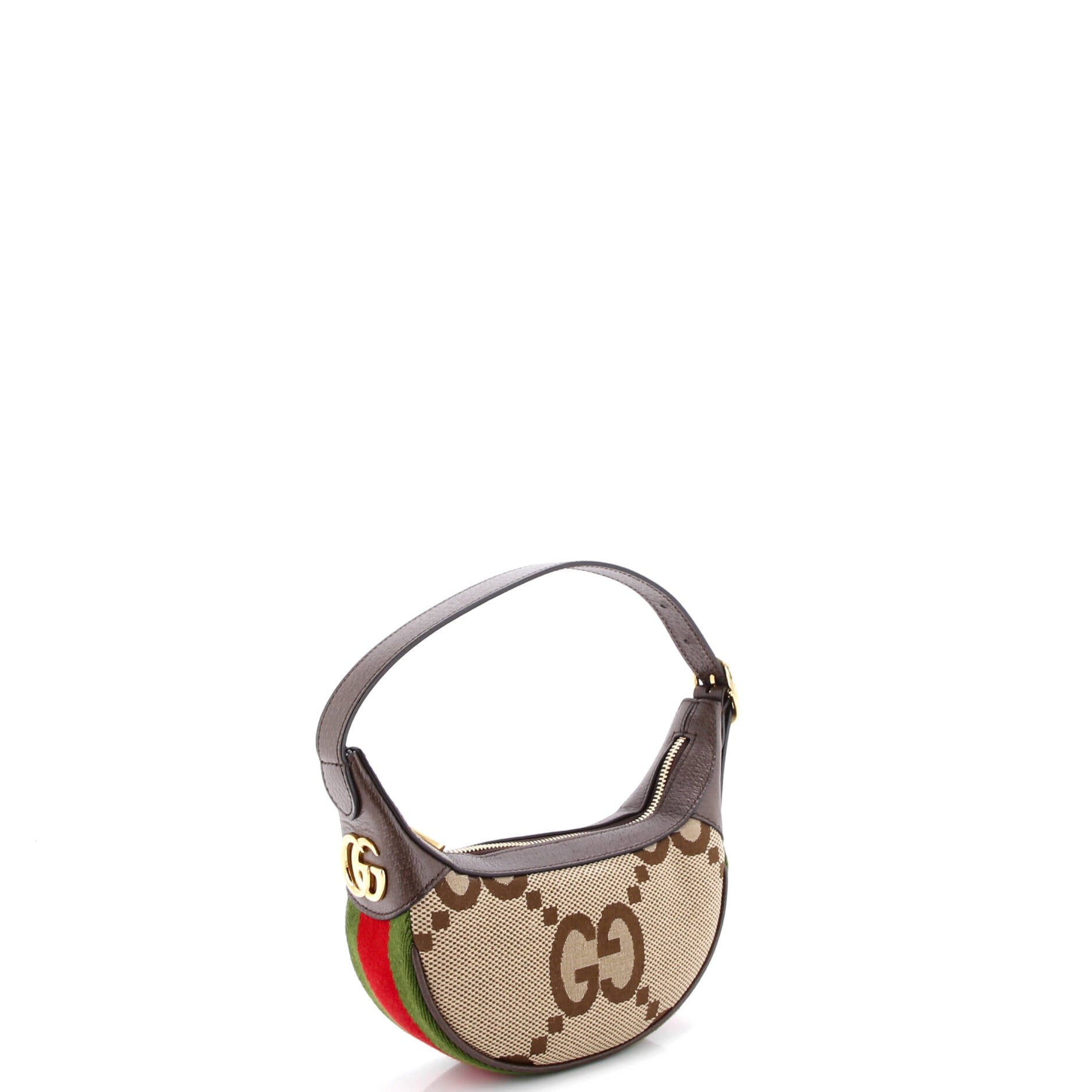 Ophidia Half Moon Bag Jumbo GG Canvas Mini