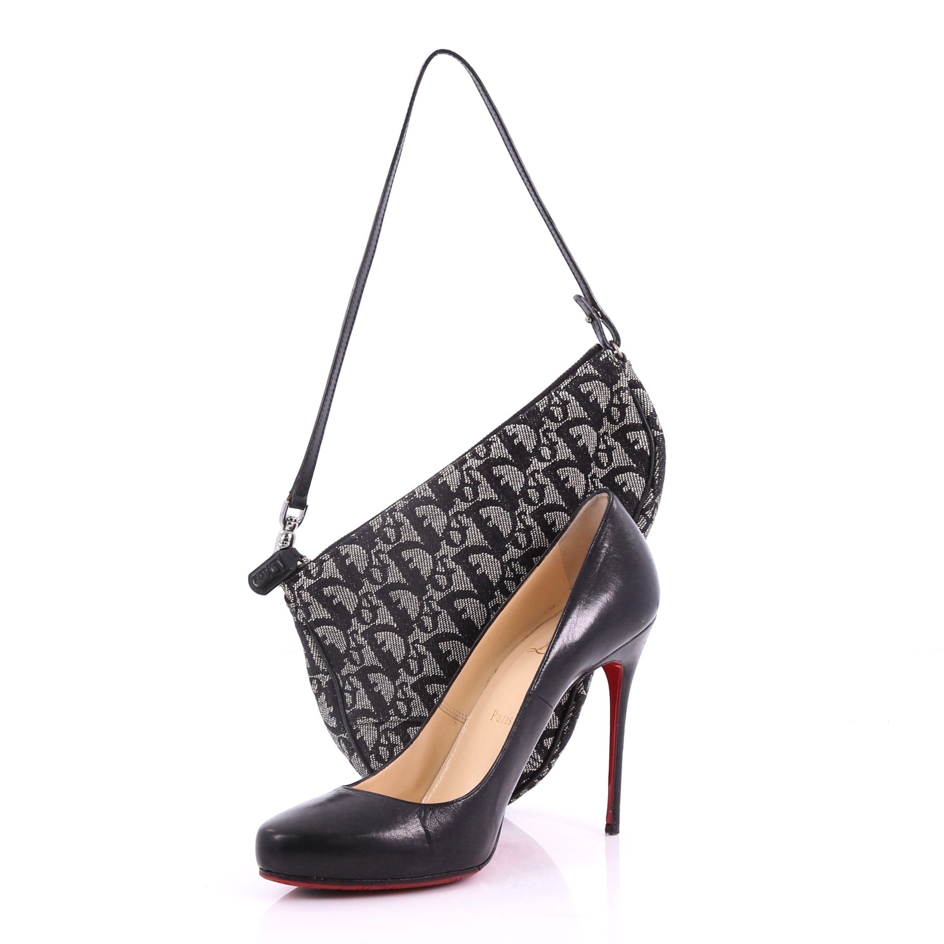 Vintage Saddle Bag Diorissimo Canvas Mini