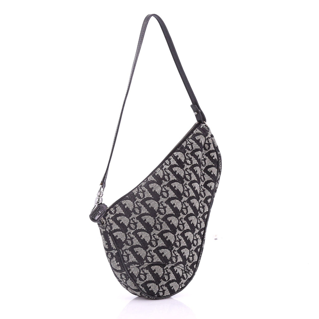Vintage Saddle Bag Diorissimo Canvas Mini