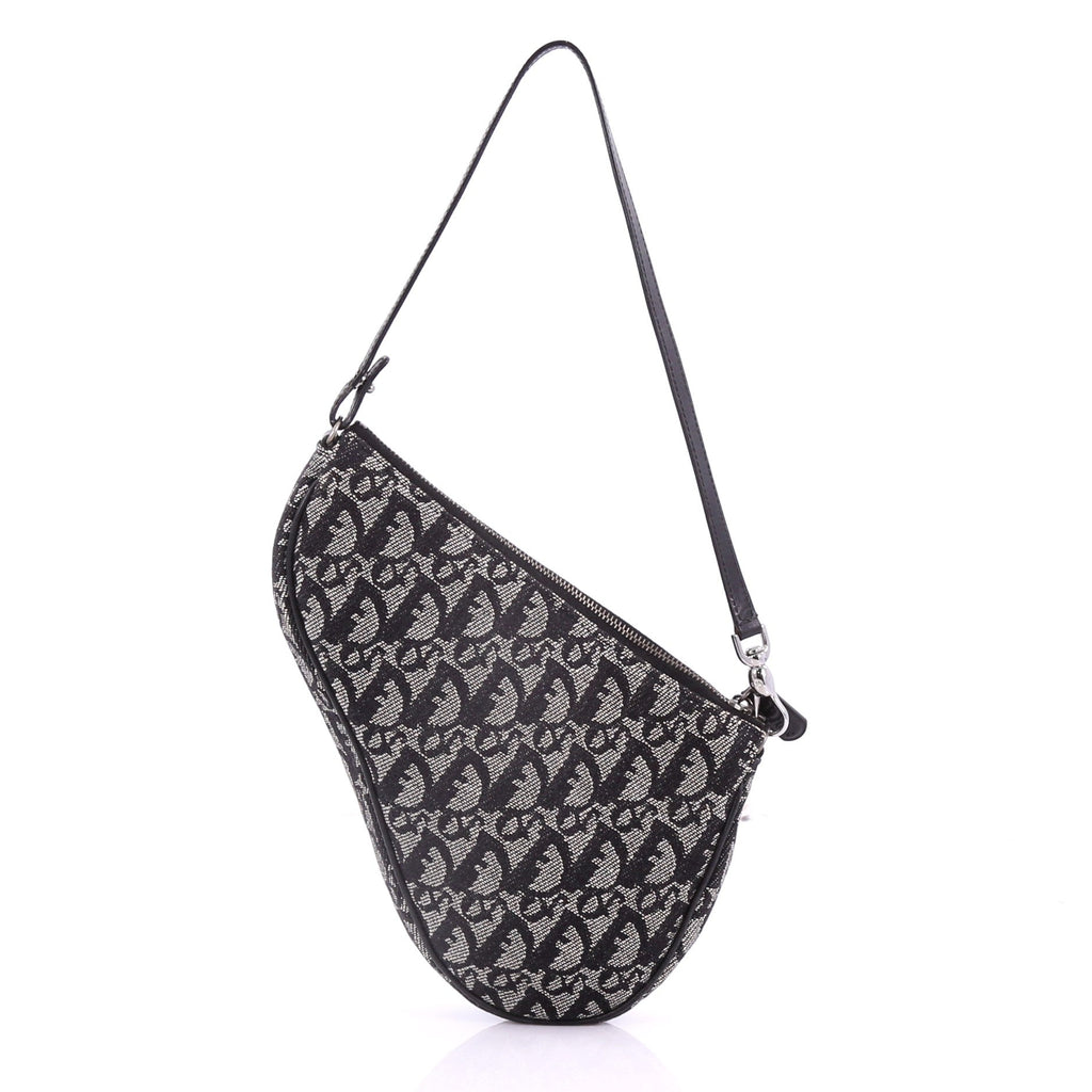 Vintage Saddle Bag Diorissimo Canvas Mini