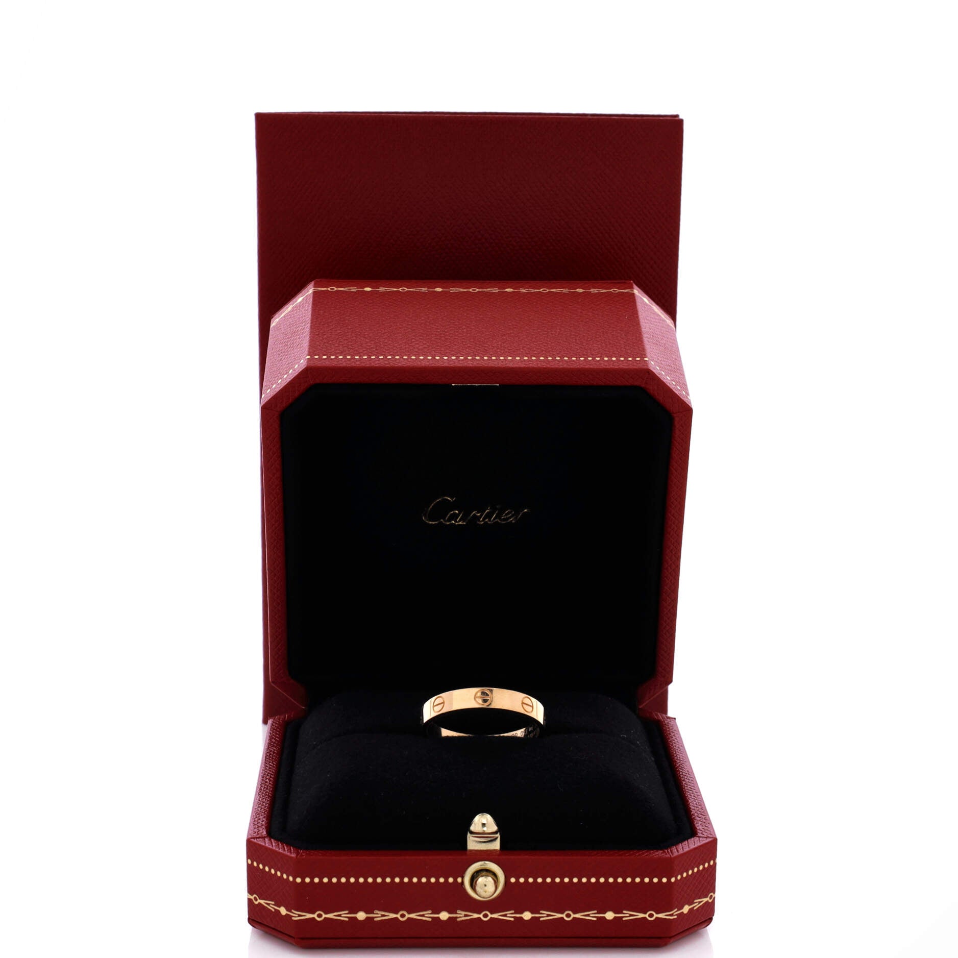Love Wedding Band Ring 18K Yellow Gold