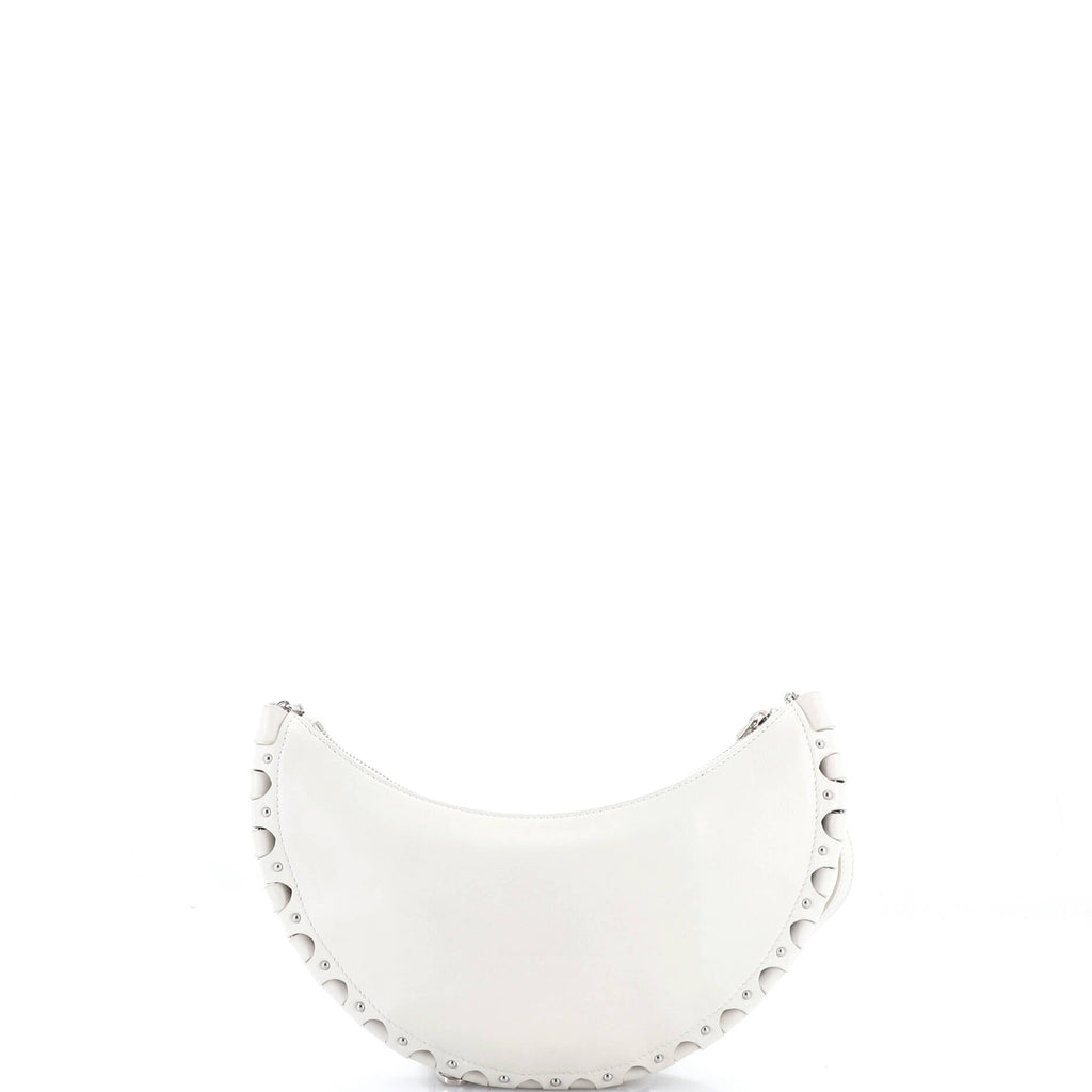 Demi Lune Chain Bag Studded Leather
