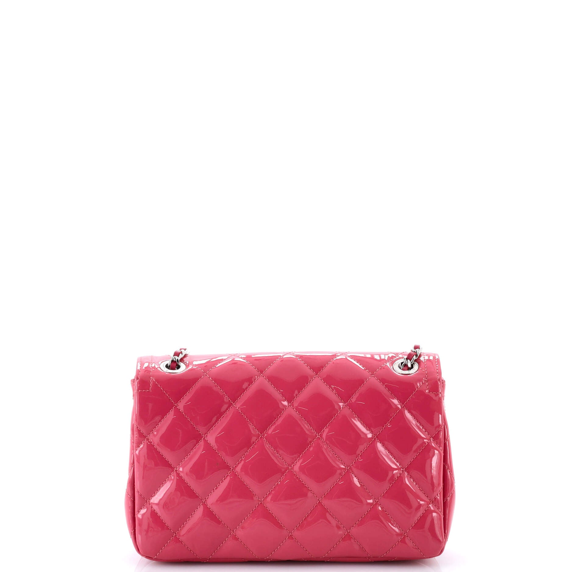 Coco Shine Flap Bag Quilted Patent Small