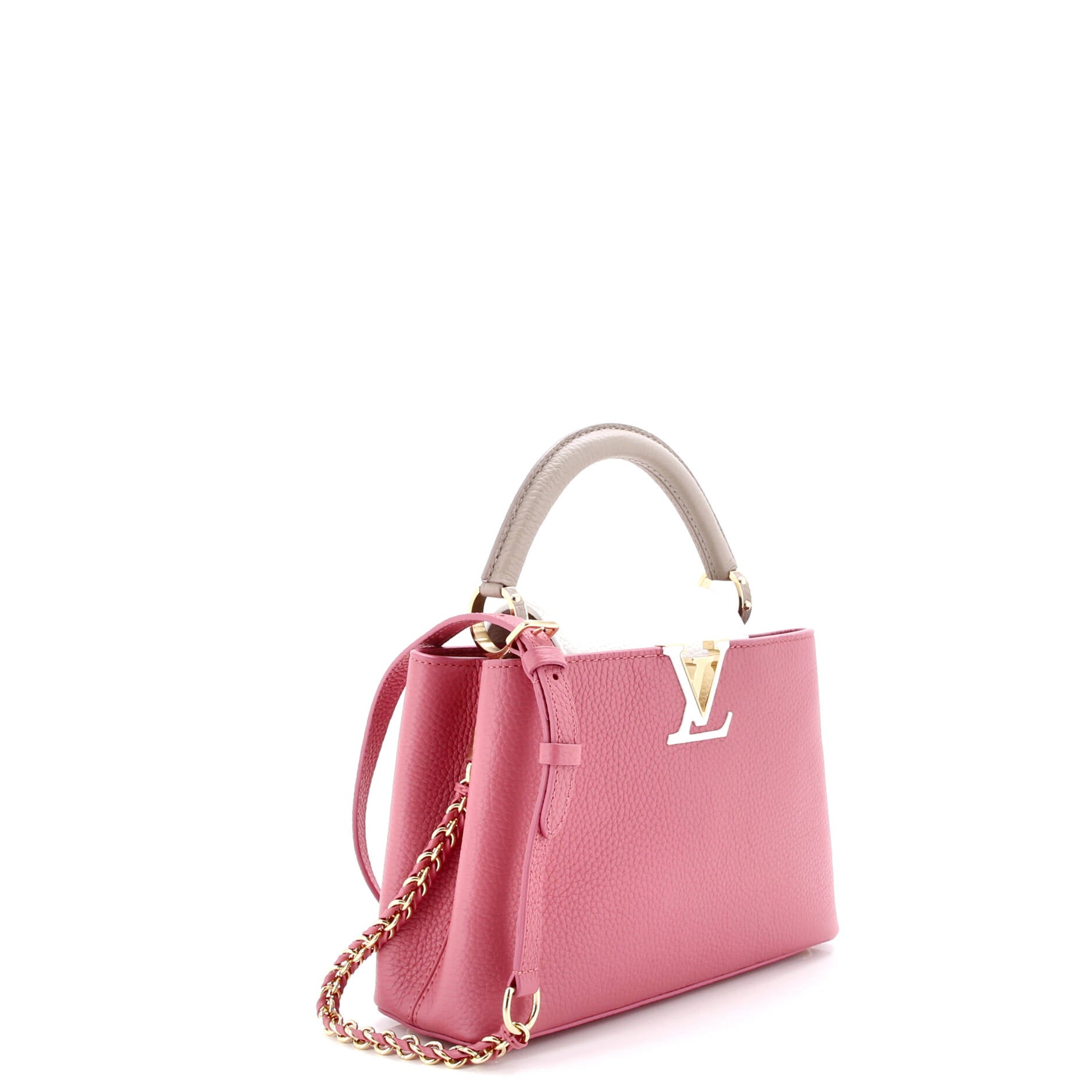 Braided Chain Capucines Bag Taurillion Leather BB
