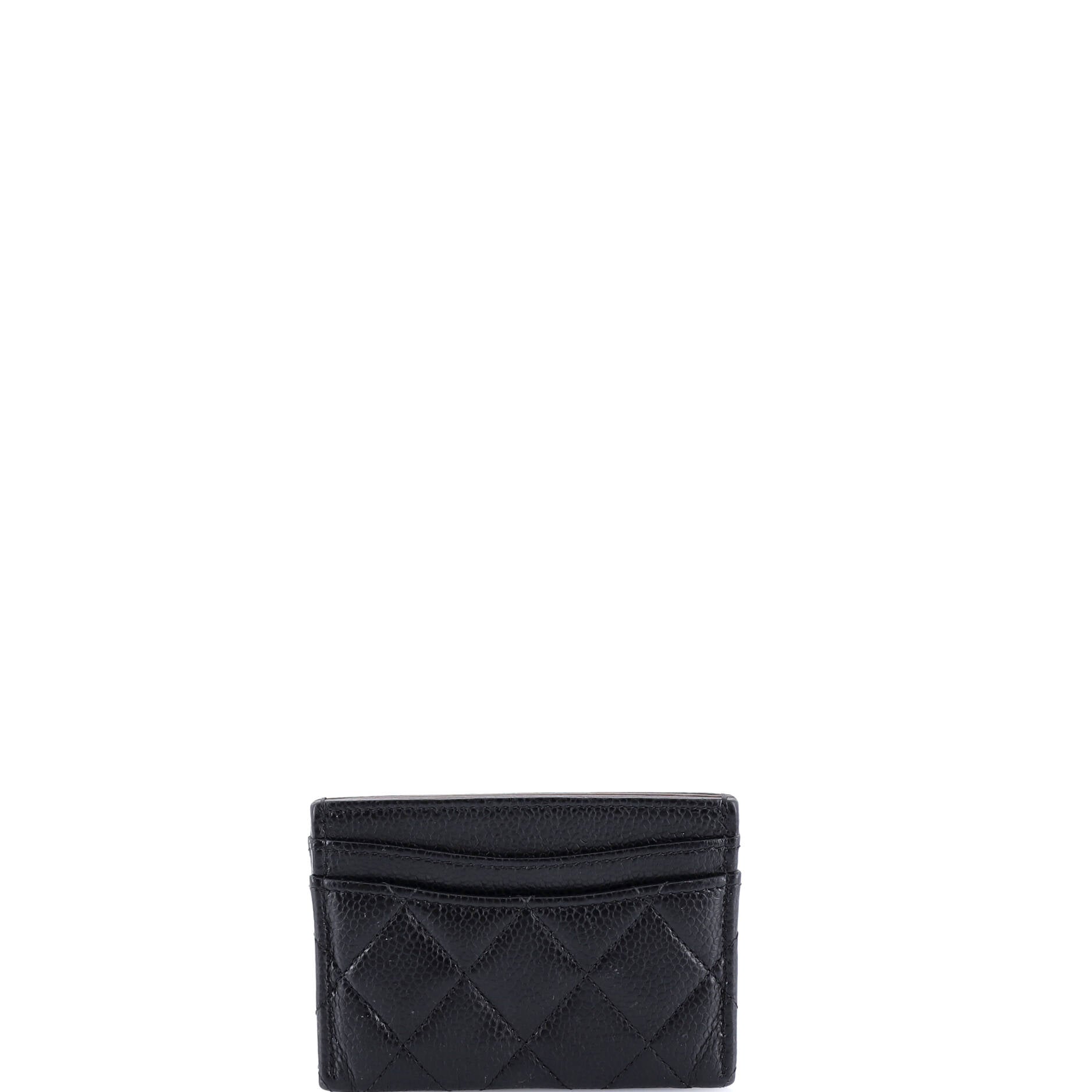 Classic Card Holder Quilted Caviar