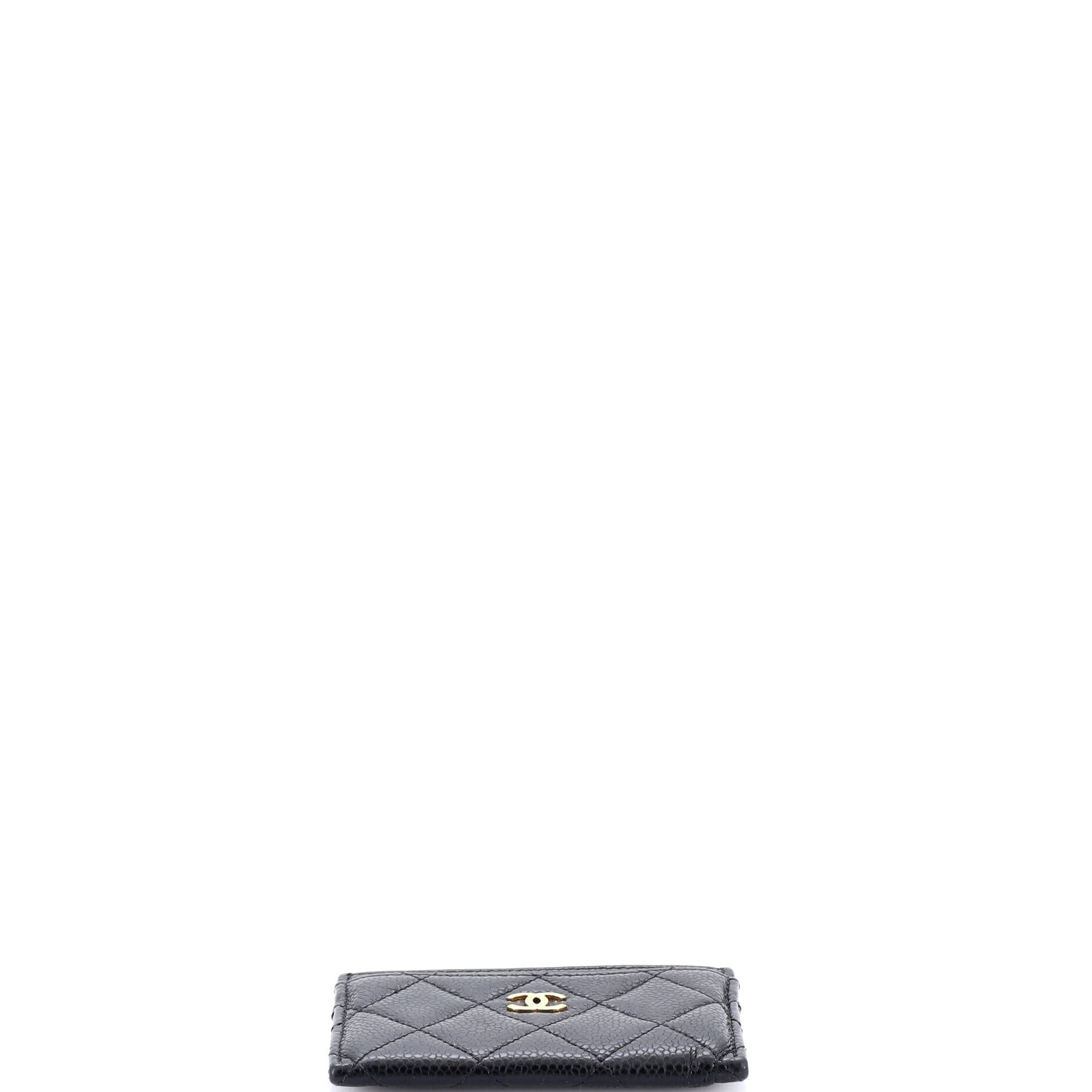 Classic Card Holder Quilted Caviar