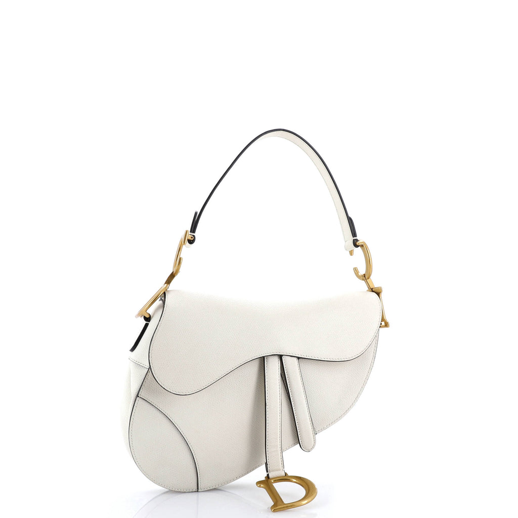 Saddle Handbag Leather Medium