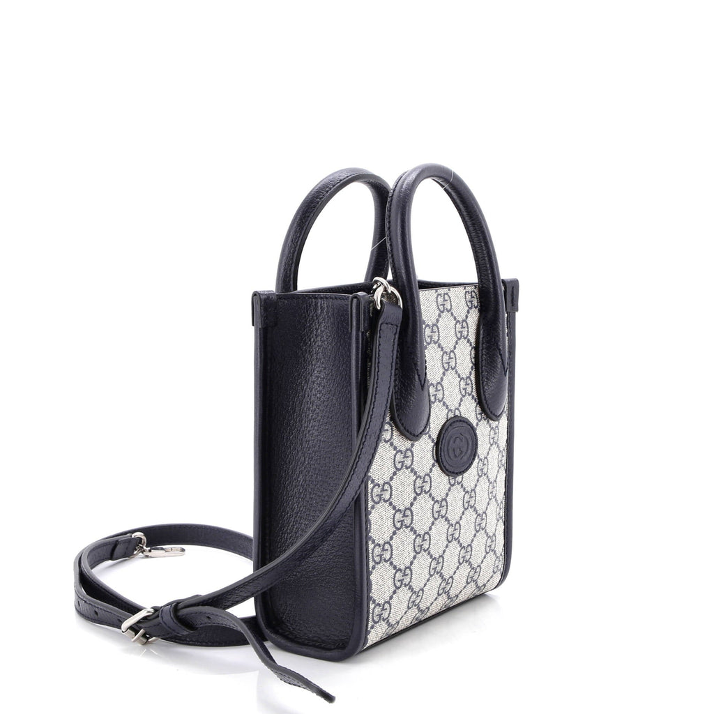 Interlocking G Patch Tote GG Coated Canvas Mini