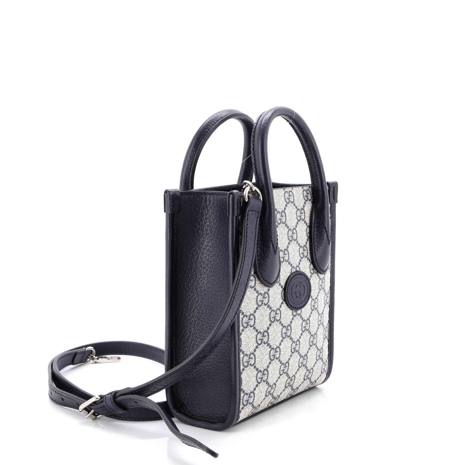 Interlocking G Patch Tote GG Coated Canvas Mini
