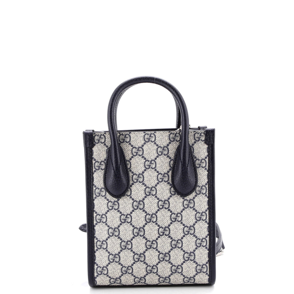 Interlocking G Patch Tote GG Coated Canvas Mini