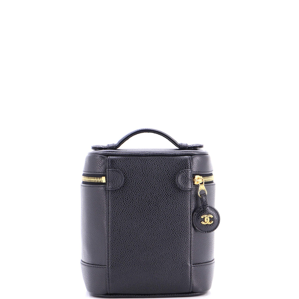 Vintage Timeless Cosmetic Case Caviar Tall