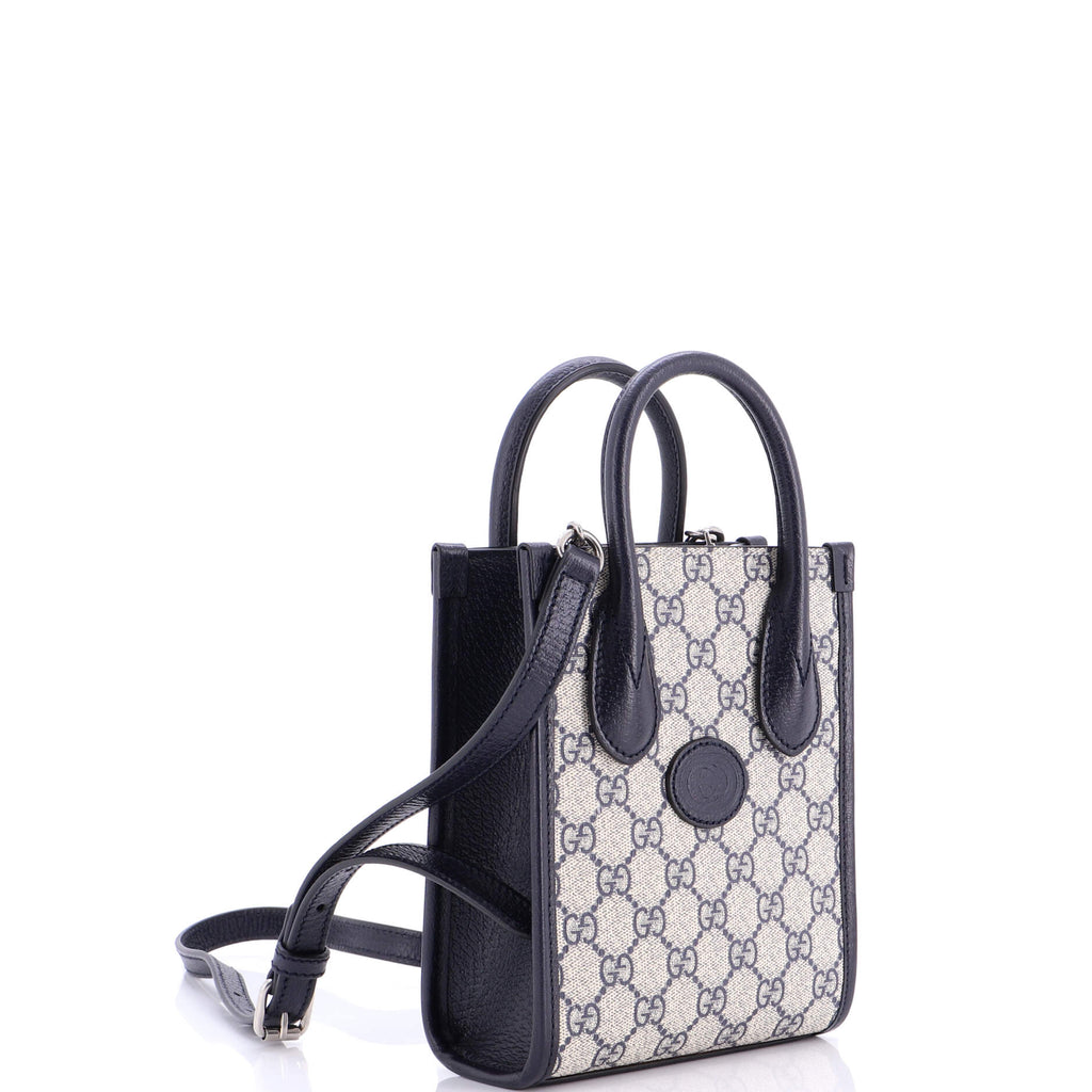 Interlocking G Patch Tote GG Coated Canvas Mini