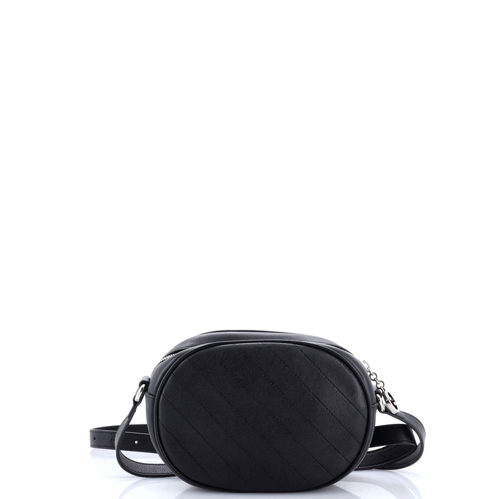Blondie NM Round Camera Bag Diagonal Quilted Leather