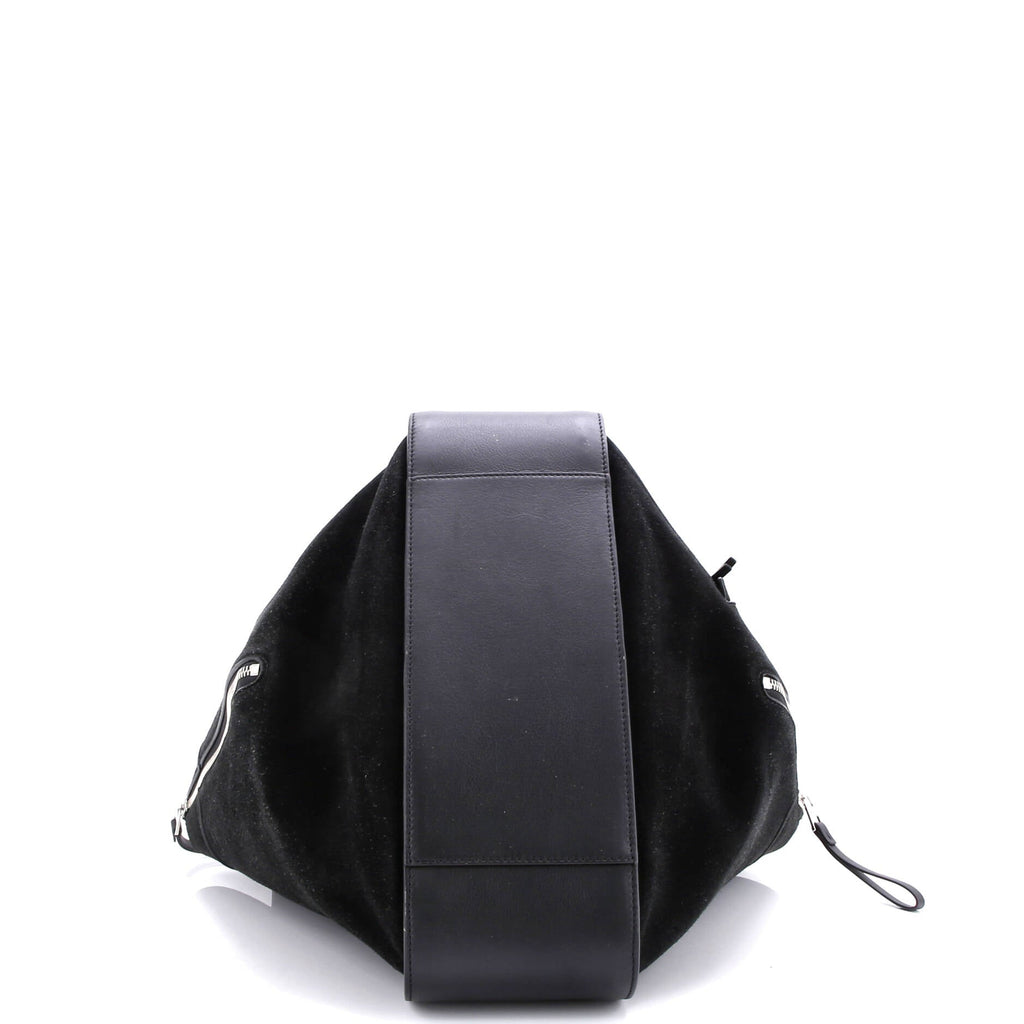Hammock Bag Leather and Suede Large