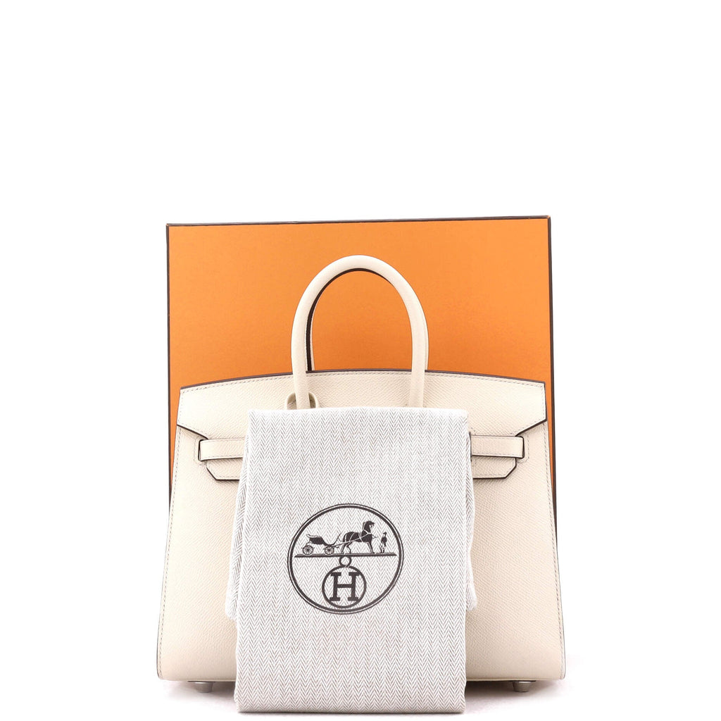 Birkin Sellier Bag Light Epsom with Palladium Hardware 25