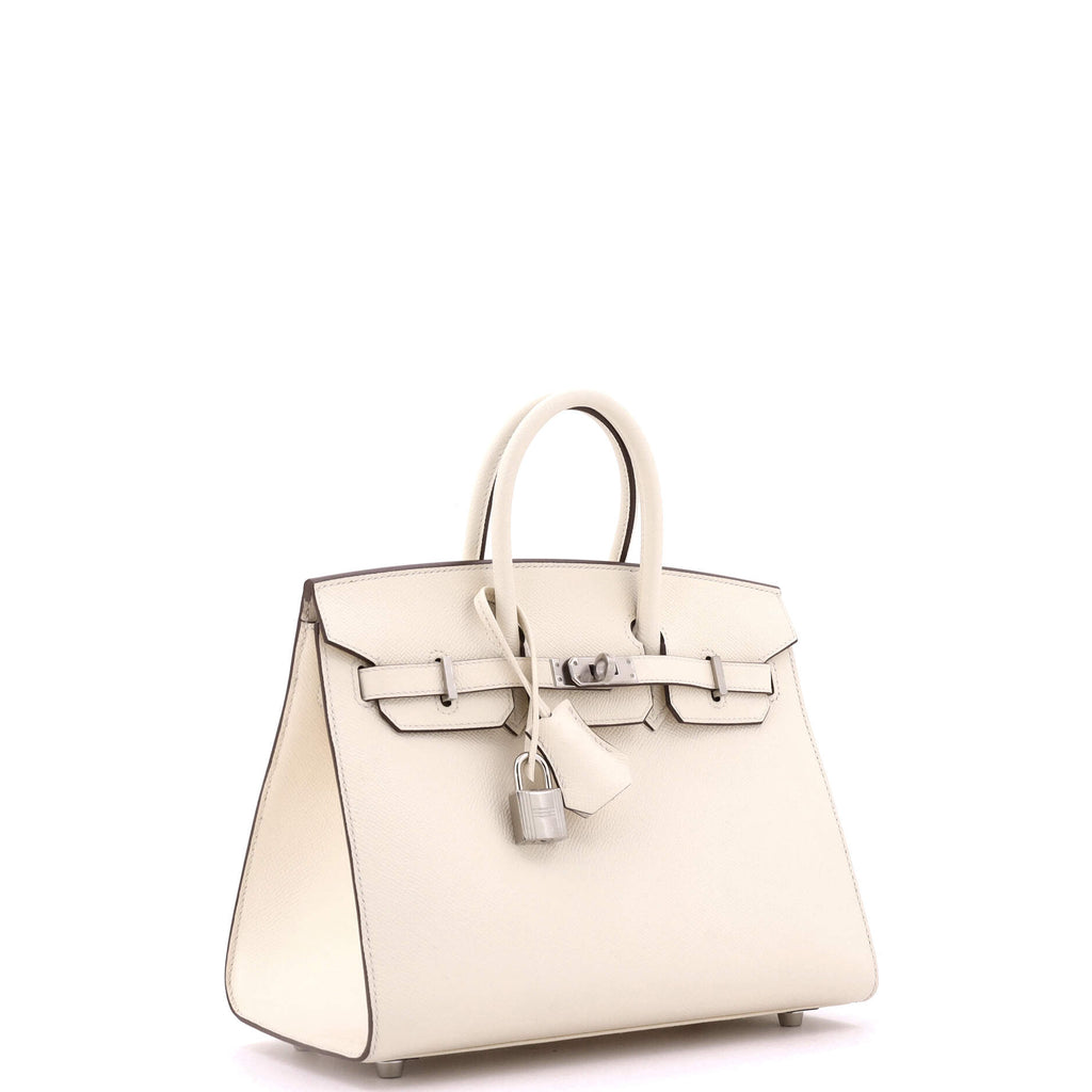 Birkin Sellier Bag Light Epsom with Palladium Hardware 25