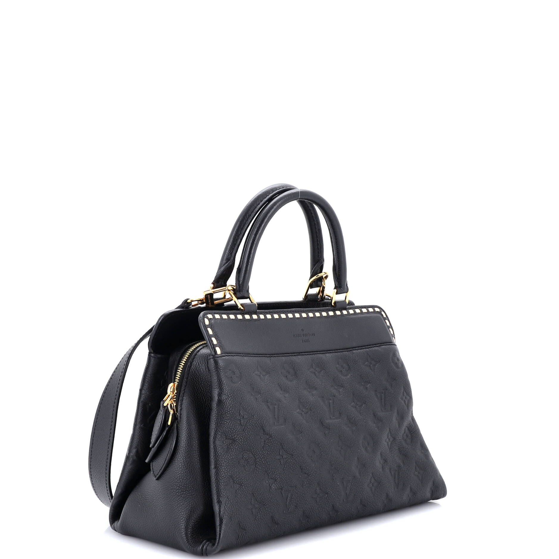 Vosges Handbag Whipstitch Monogram Empreinte Leather MM