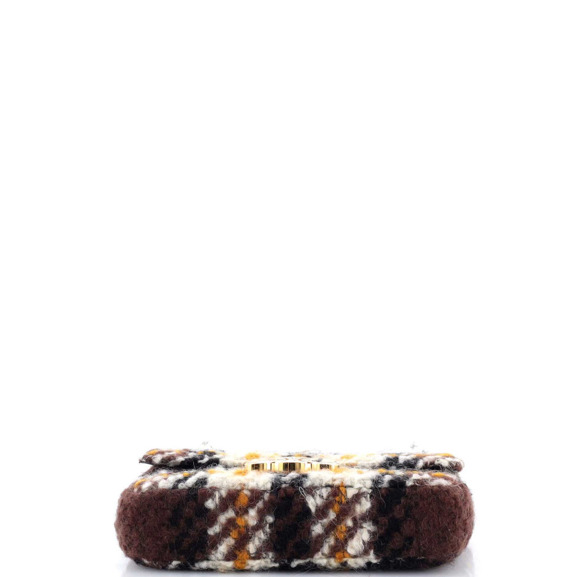 Triomphe Chain Shoulder Bag Shearling Small