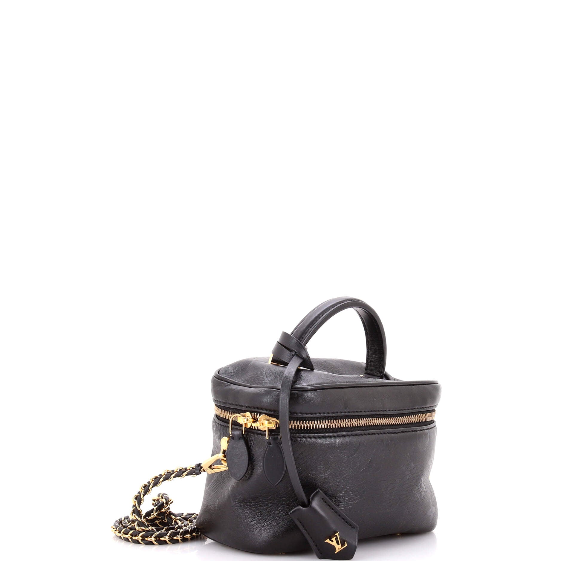 Vanity Handbag Monogram Ink Embossed Lambskin PM