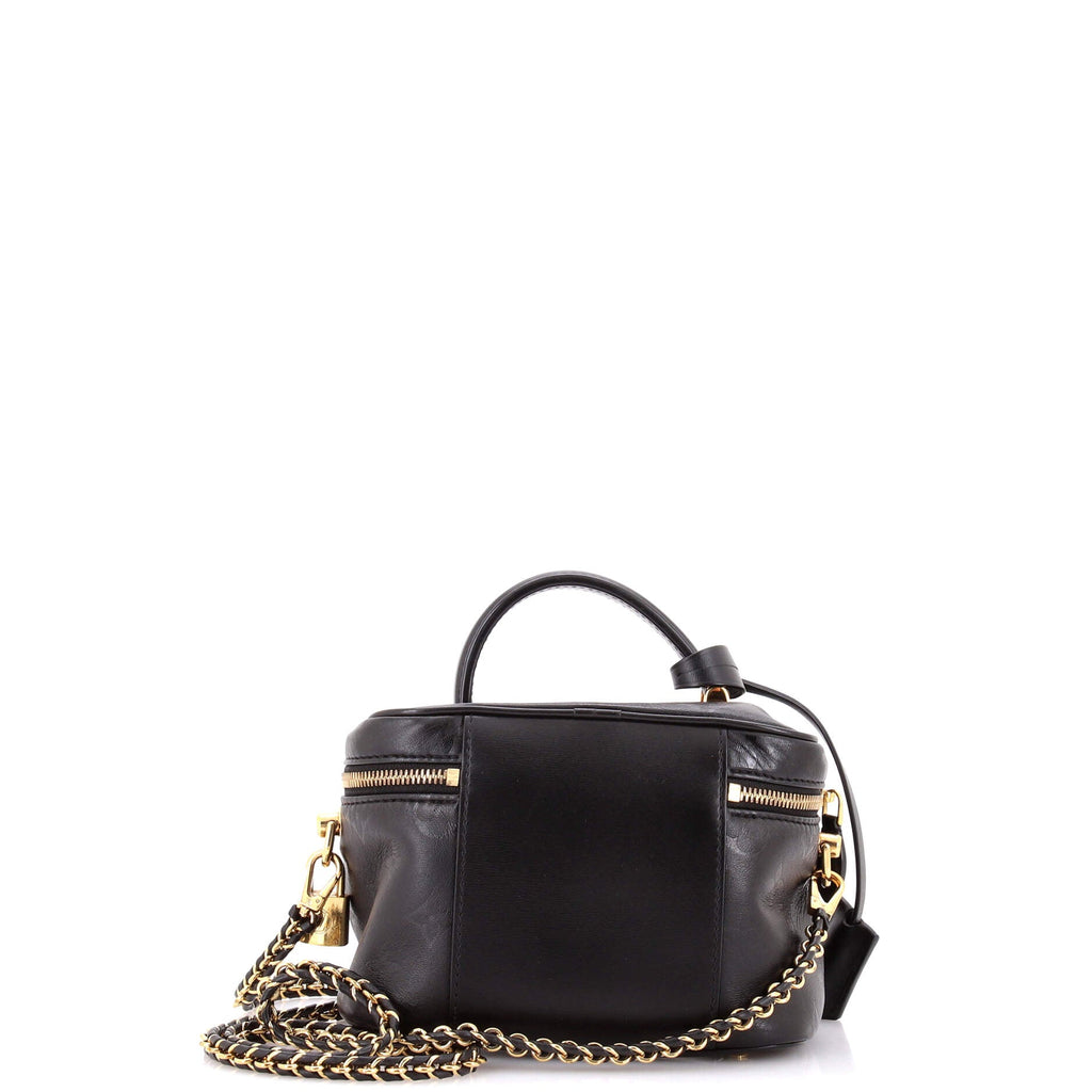 Vanity Handbag Monogram Ink Embossed Lambskin PM
