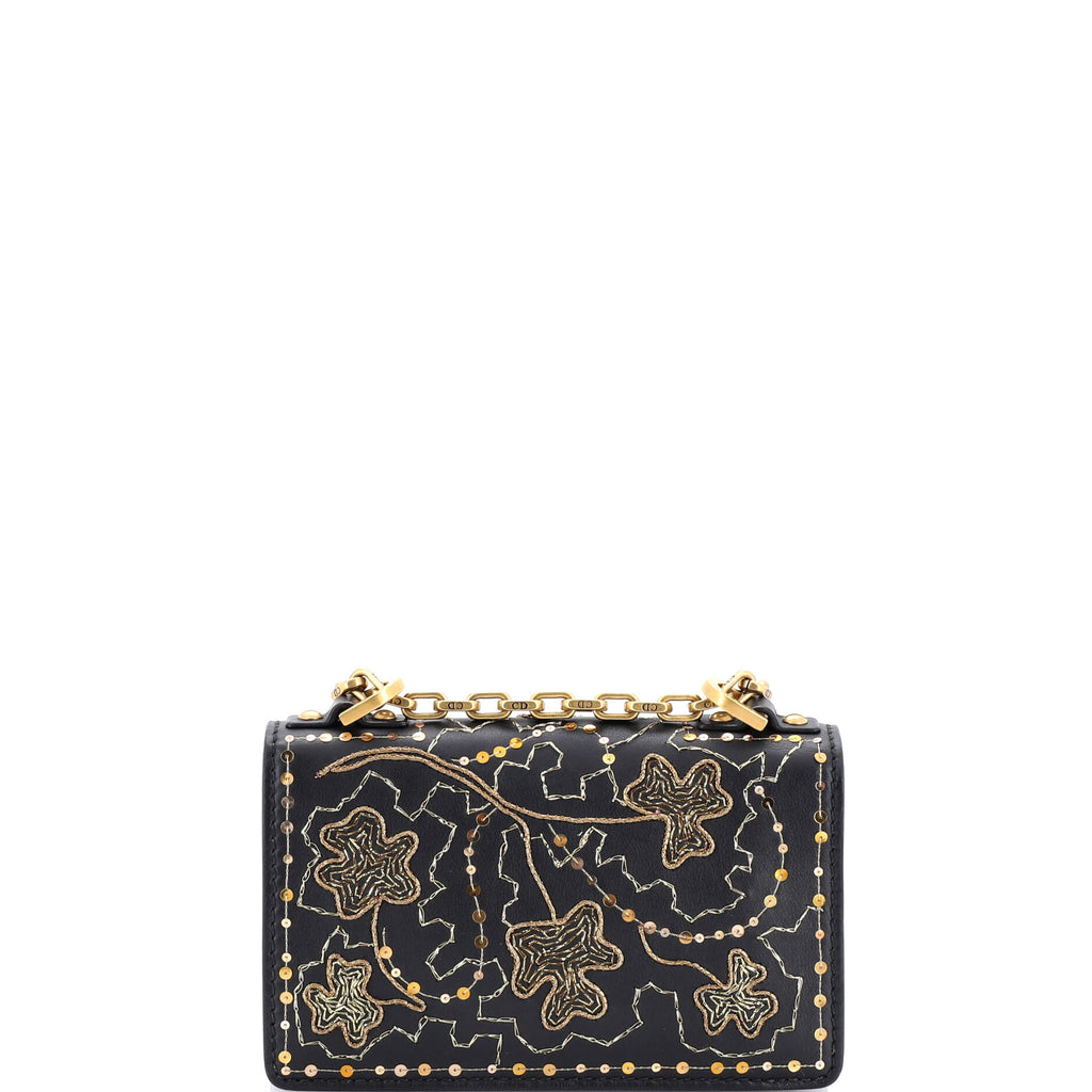 J'Adior Flap Bag Embellished Leather Mini