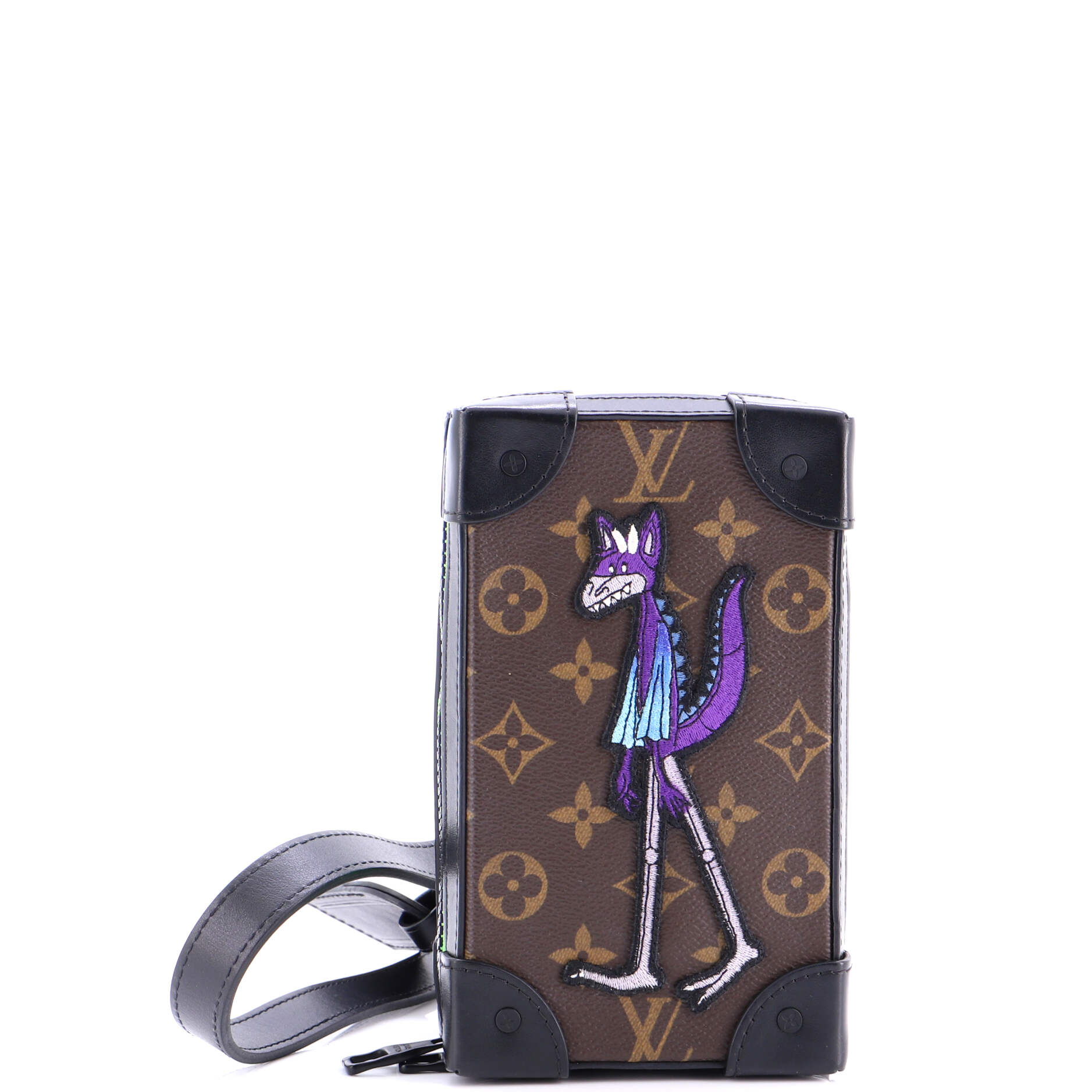 Soft Trunk Phone Box Monogram Canvas with LV Friends Patch