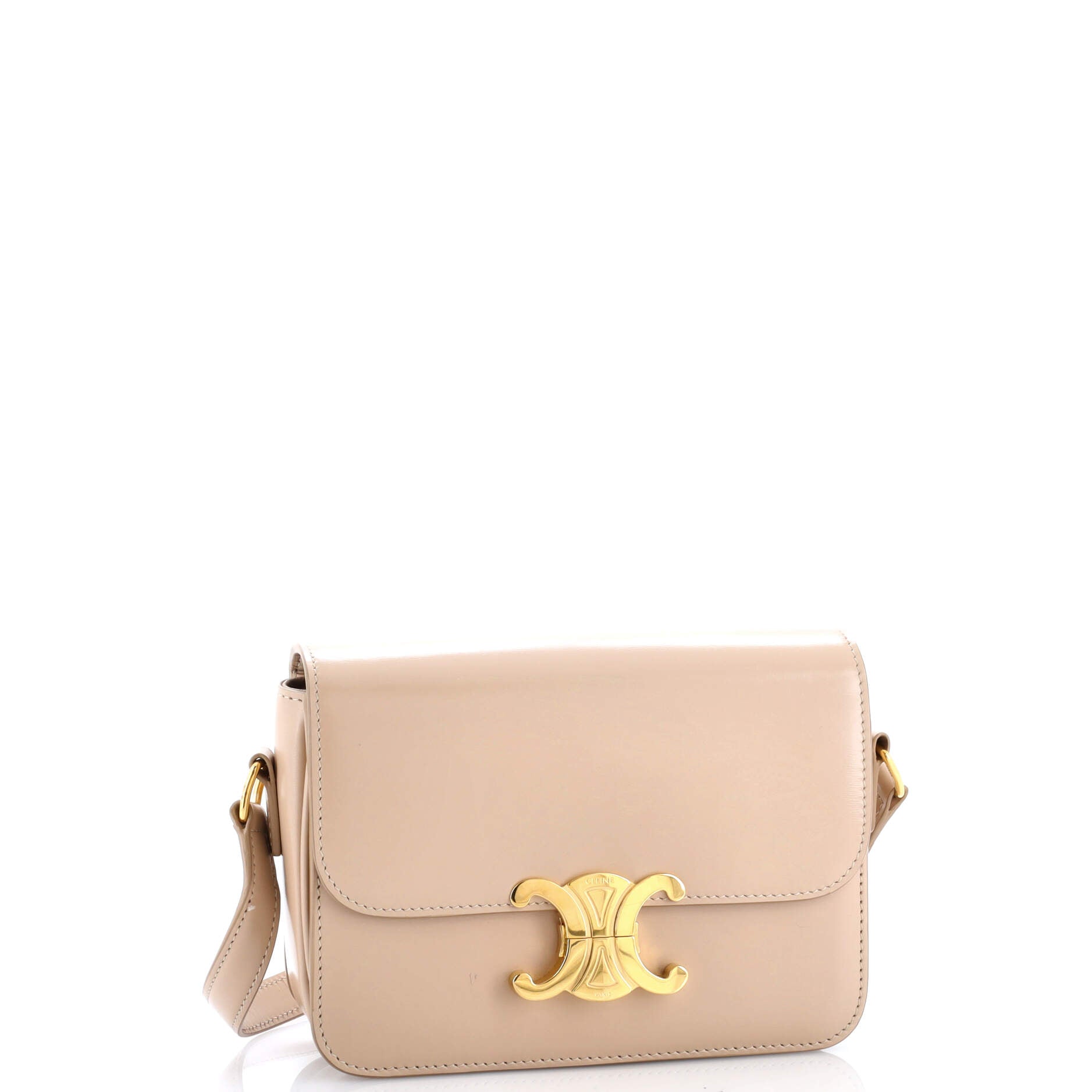 Triomphe Shoulder Bag Smooth Calfskin Teen
