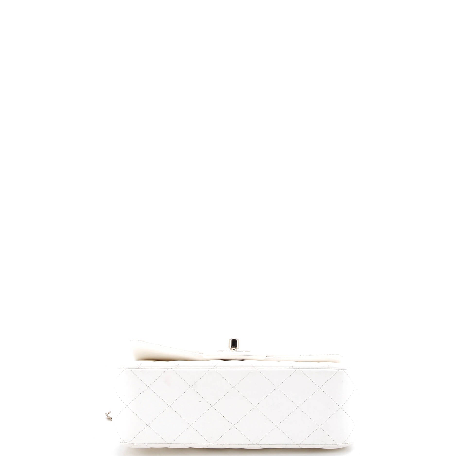 Classic Single Flap Top Handle Bag Quilted Lambskin with Lion Charm Mini