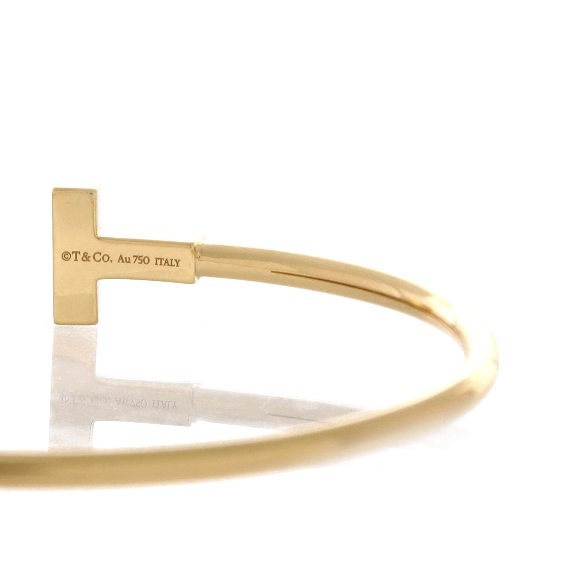 T Wire Bracelet 18K Yellow Gold