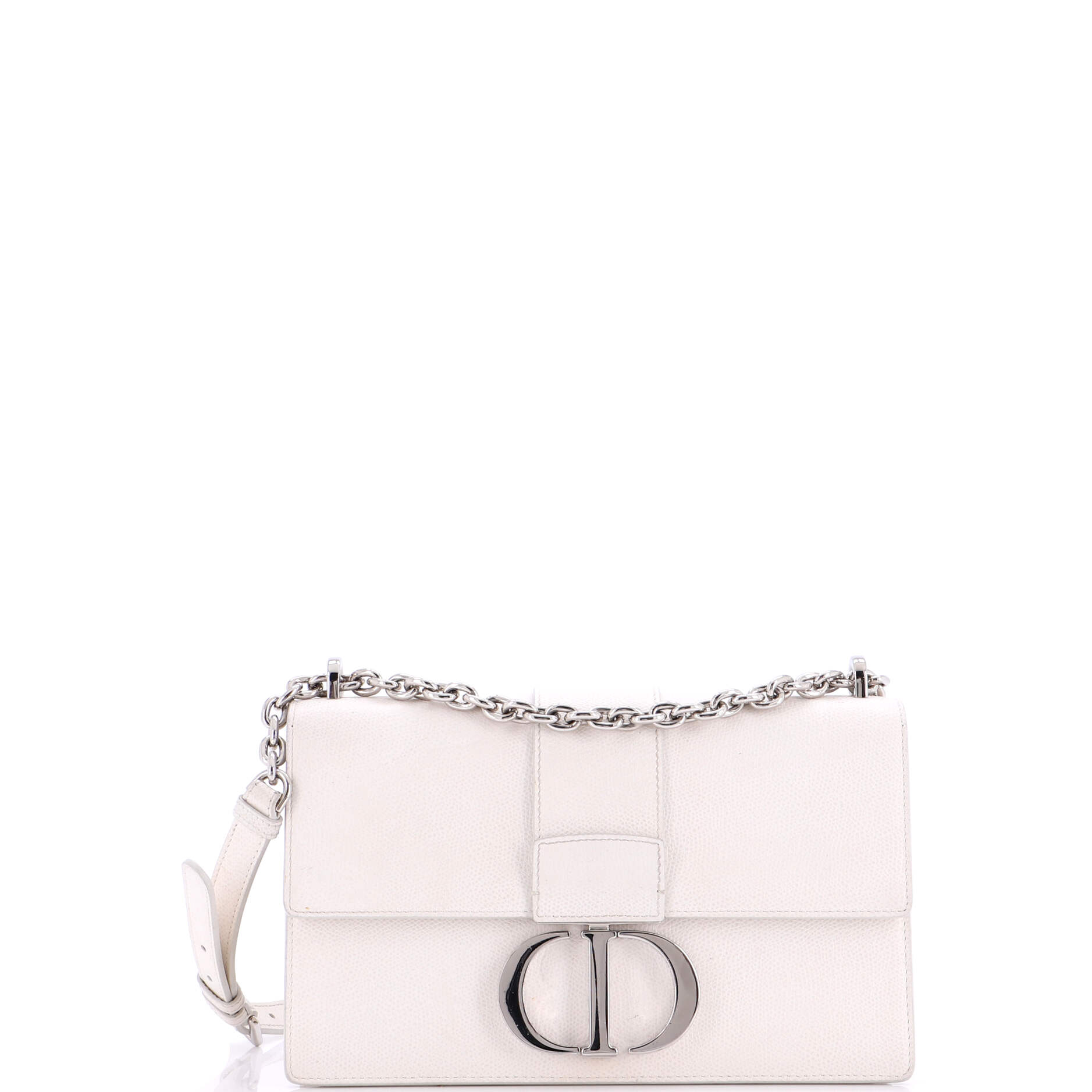 30 Montaigne Chain Flap Bag Leather East West
